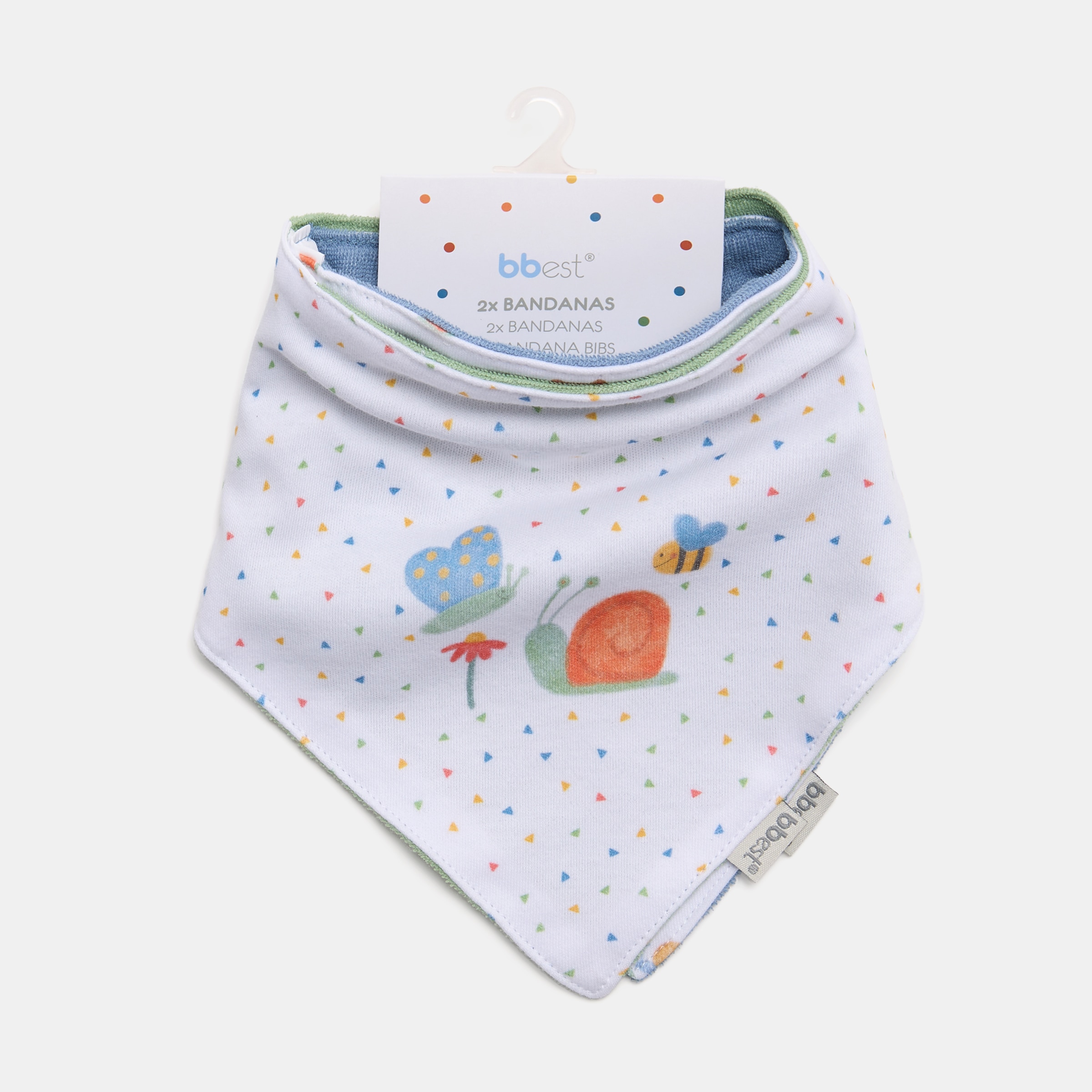 Pack de 2 Bandanas Coleção Little Bugs com Estampado de Bichinhos e Flores Multicolor-3