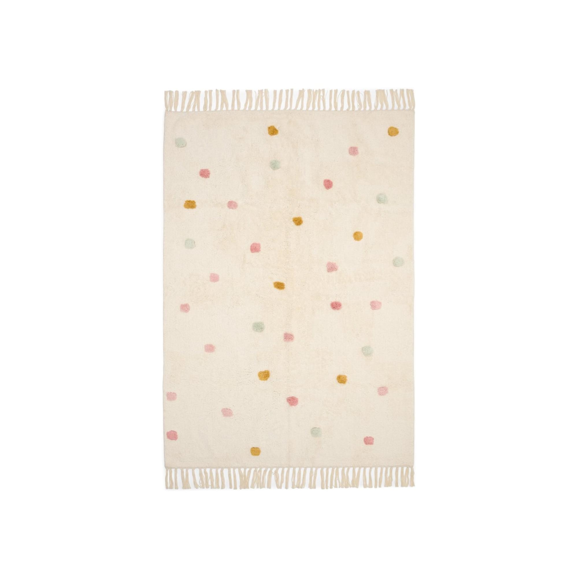 Alfombra Little Dutch puntos mix rosa con látex - Multicolor Multicolor-1
