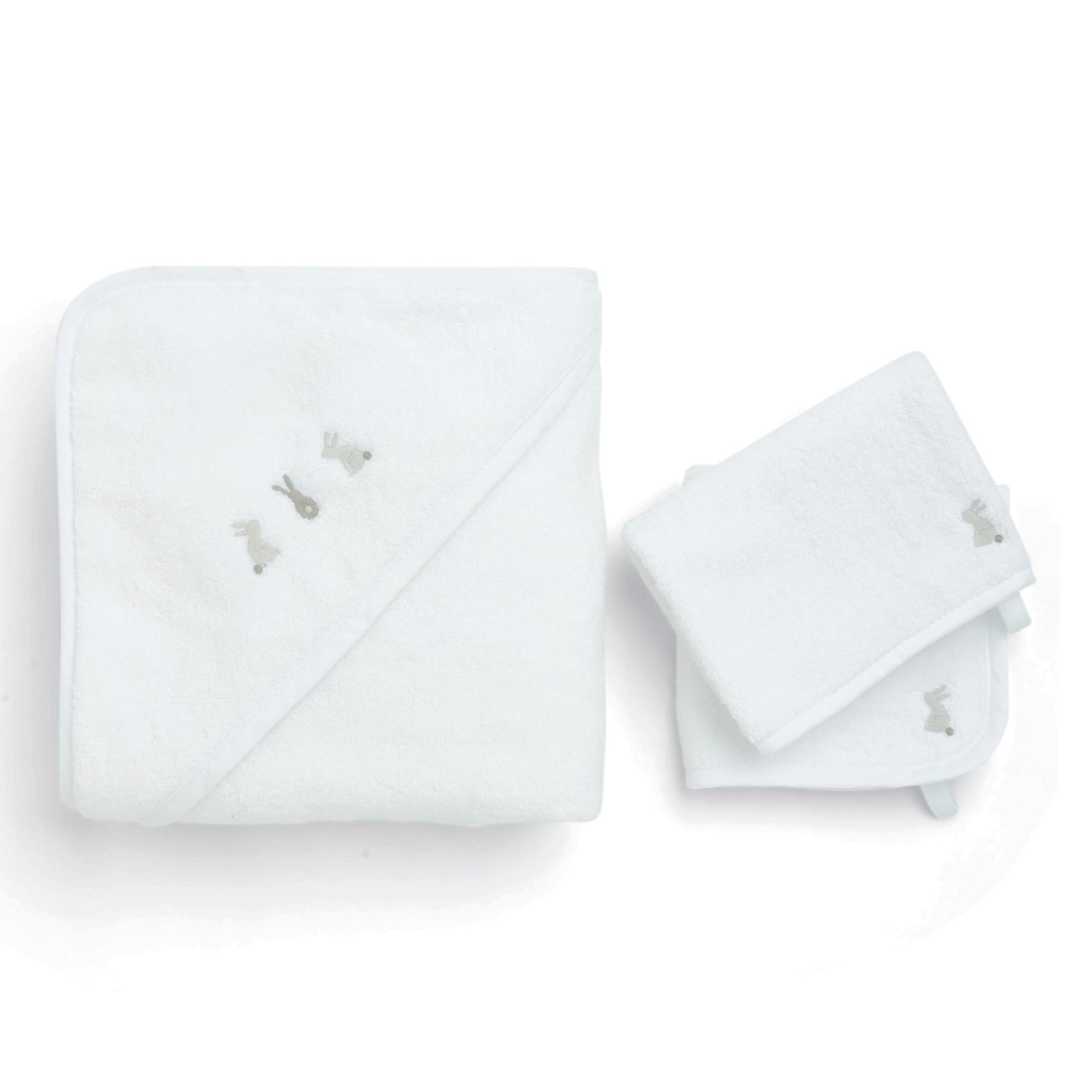 Set 3 toallas Mamas & Papas Bunny - Blanco Blanco-1