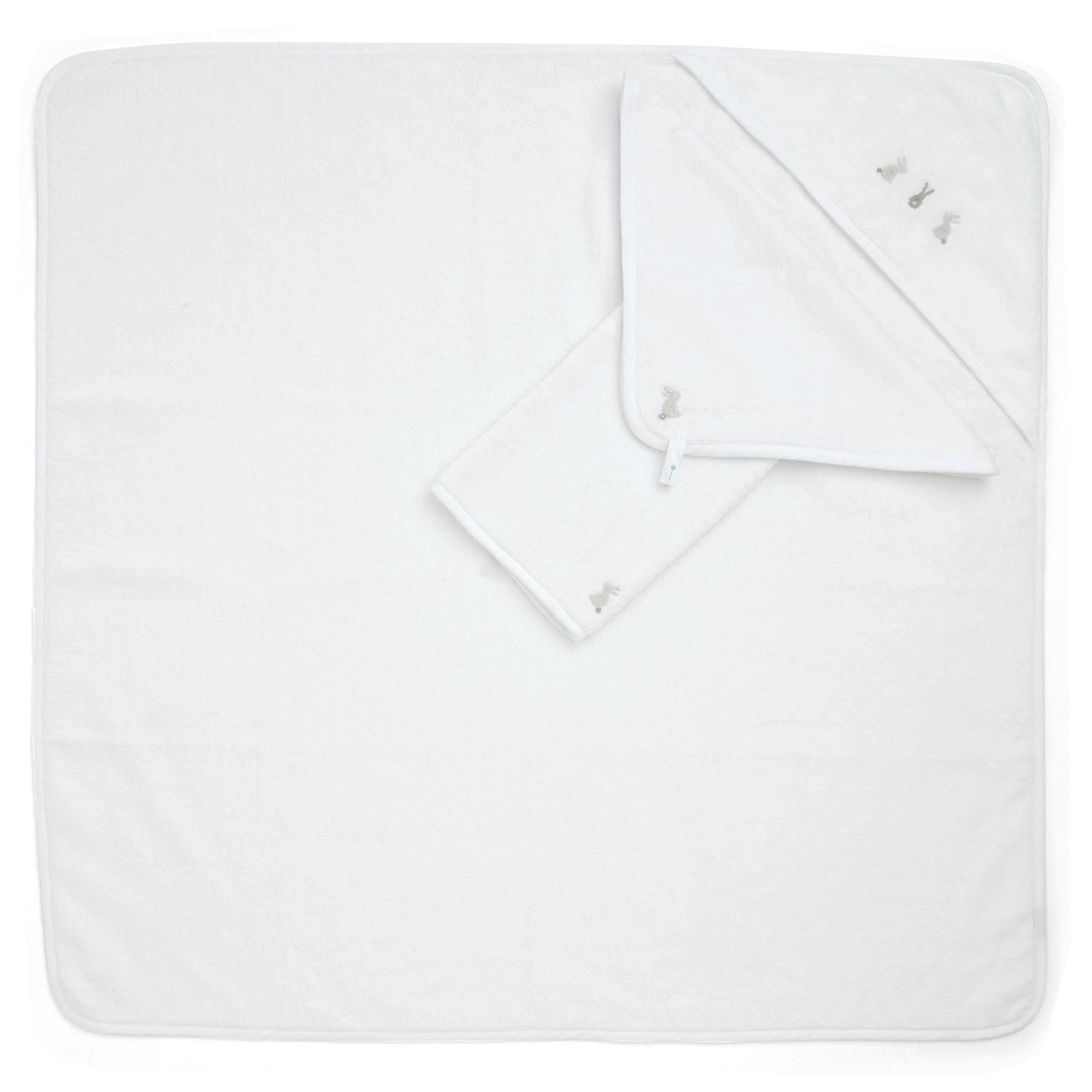 Set 3 toallas Mamas & Papas Bunny - Blanco Blanco-2