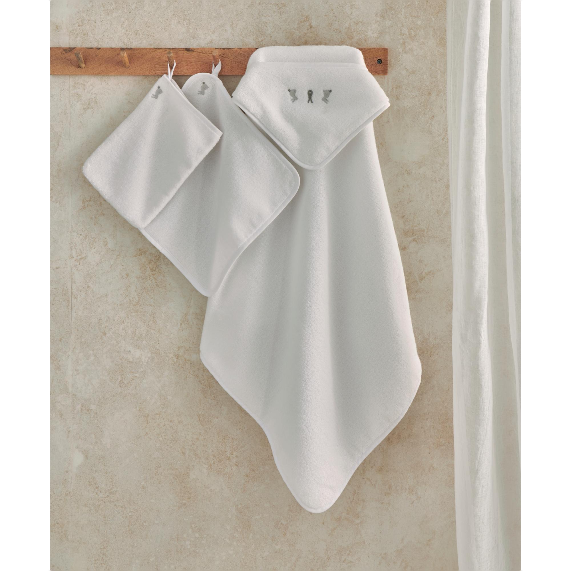 Set 3 toallas Mamas & Papas Bunny - Blanco Blanco-4