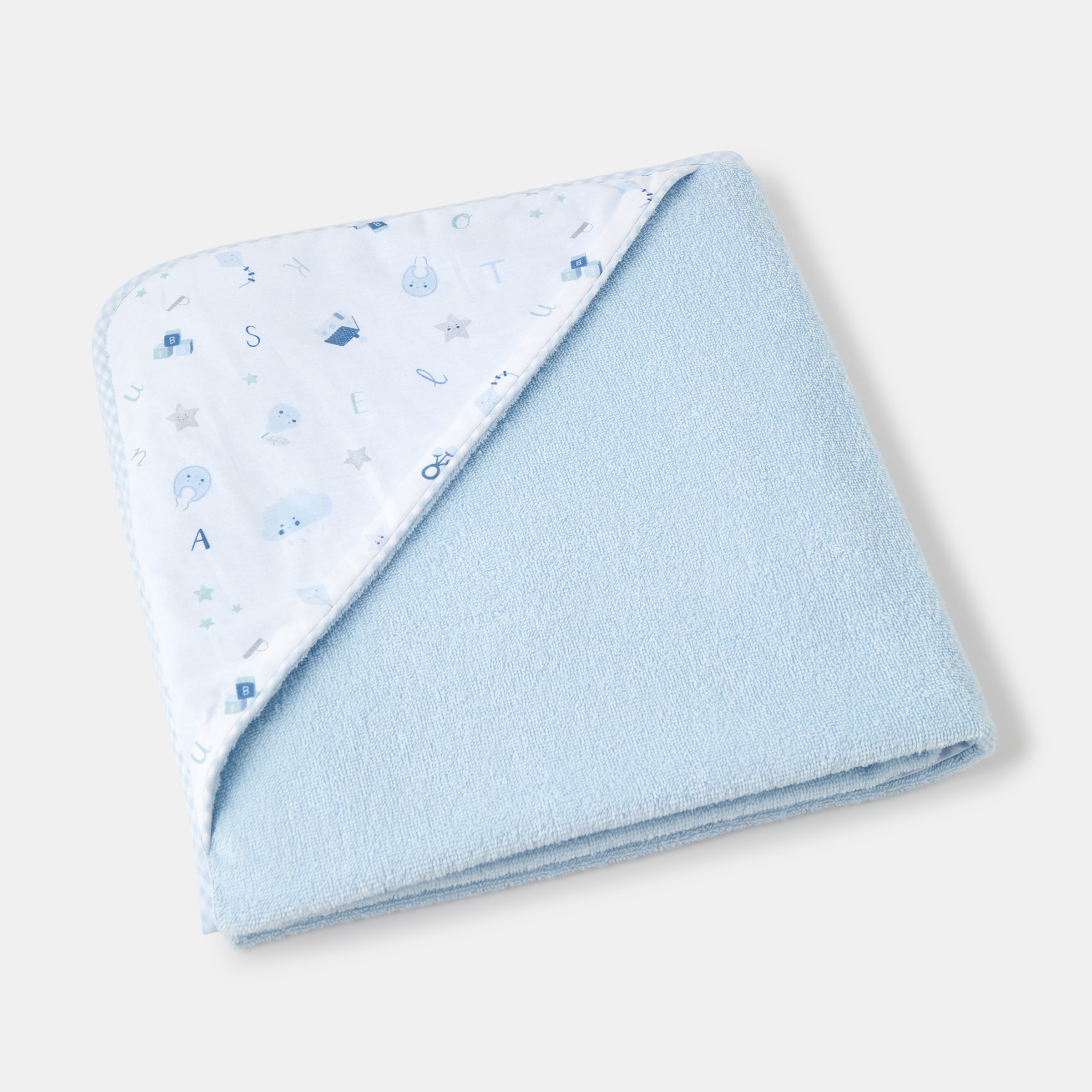 Capa de Banho Abecedário Estampado Celeste Celeste-1