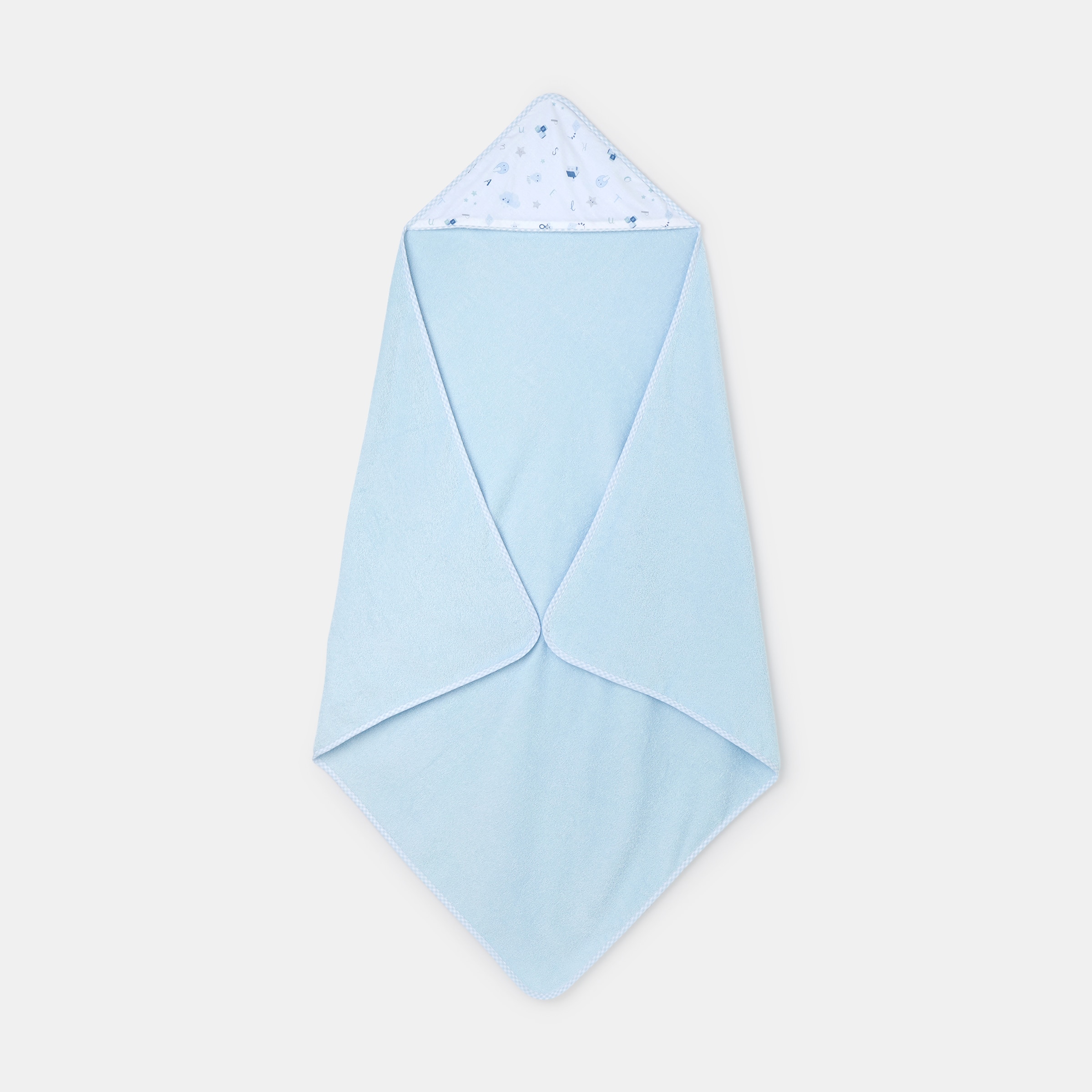 Capa de Banho Abecedário Estampado Celeste Celeste-2