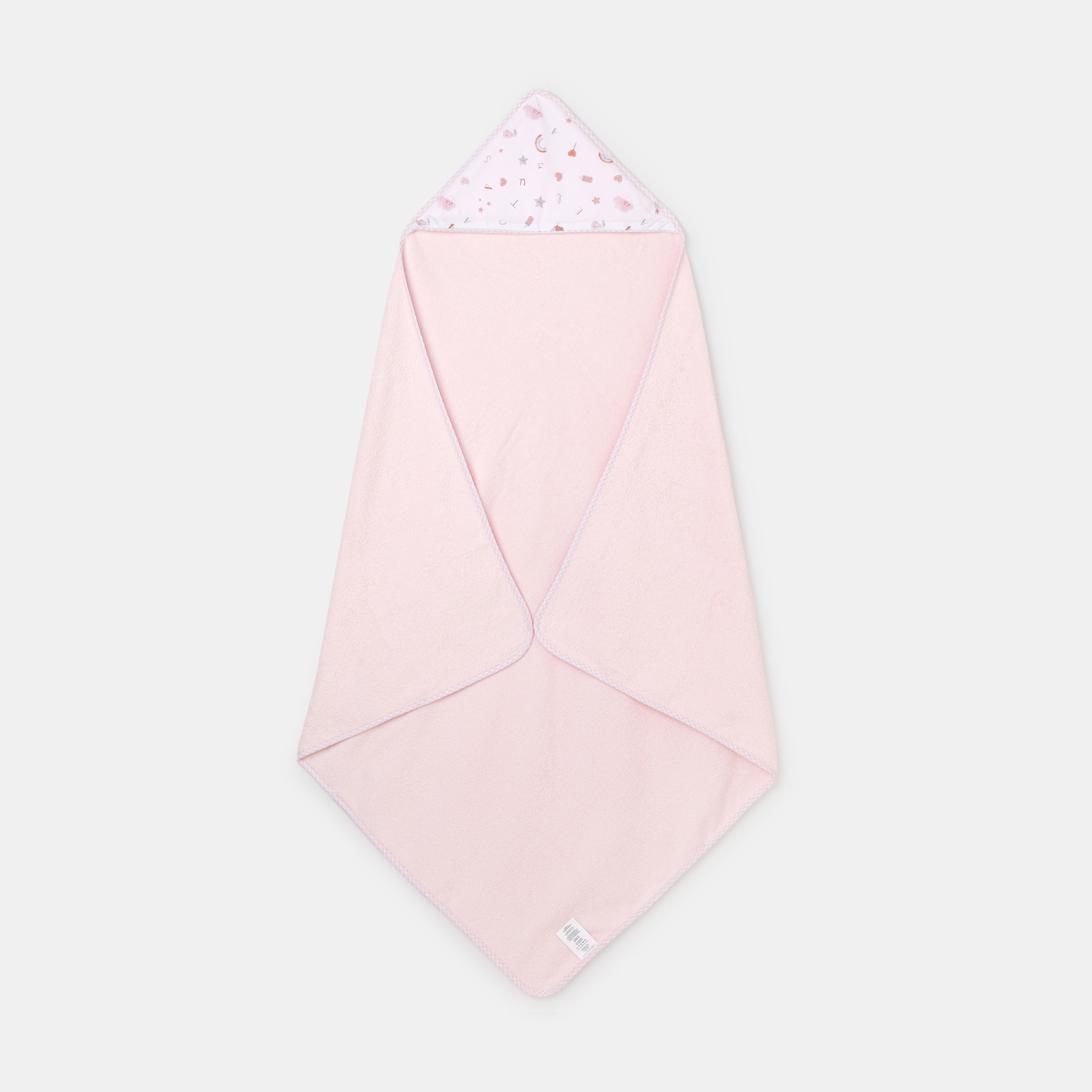 Capa de Banho Abecedário Estampado - Rosa Rosa-2