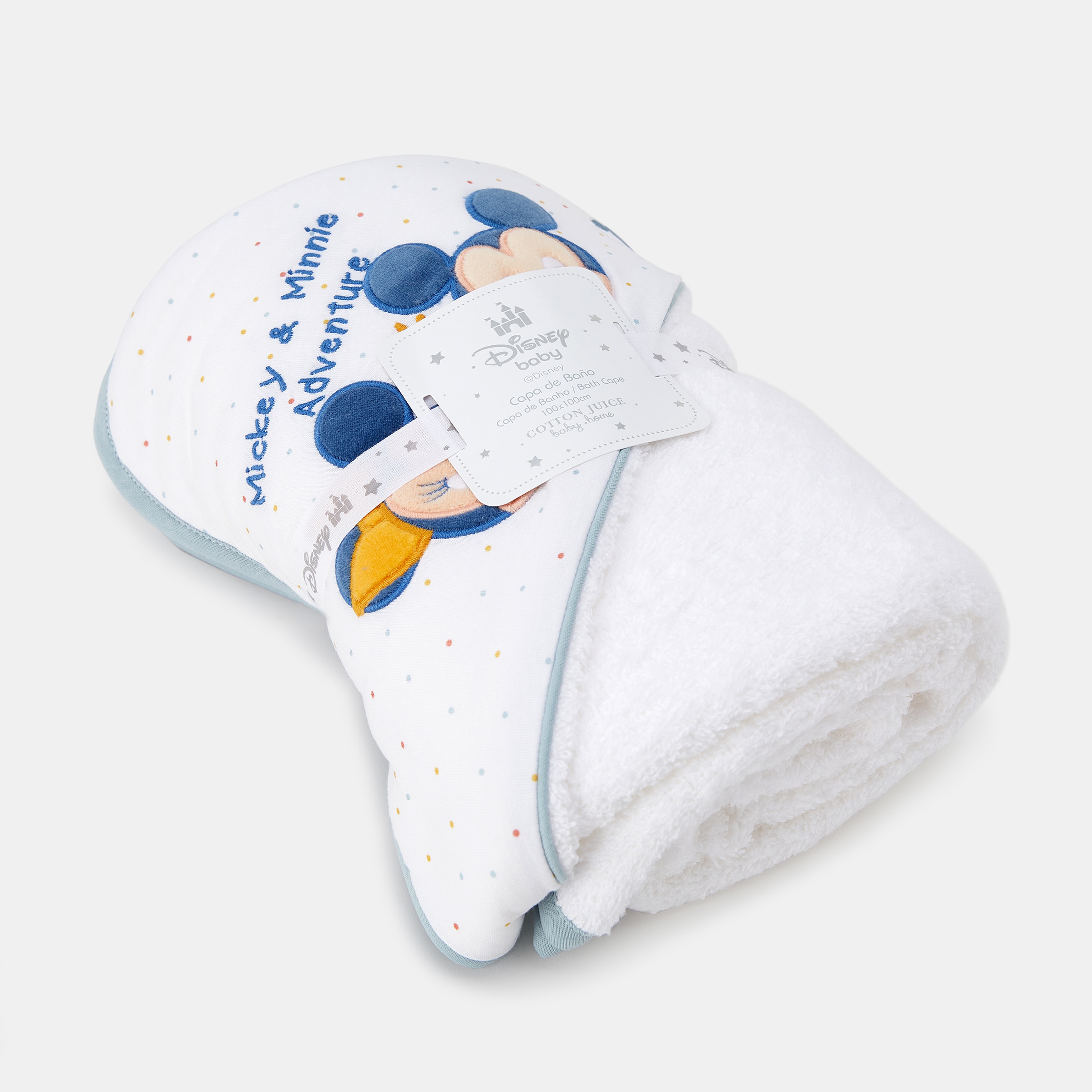 Capa de Banho Disney Baby Mickey and Minnie Bordada Multicolor-4