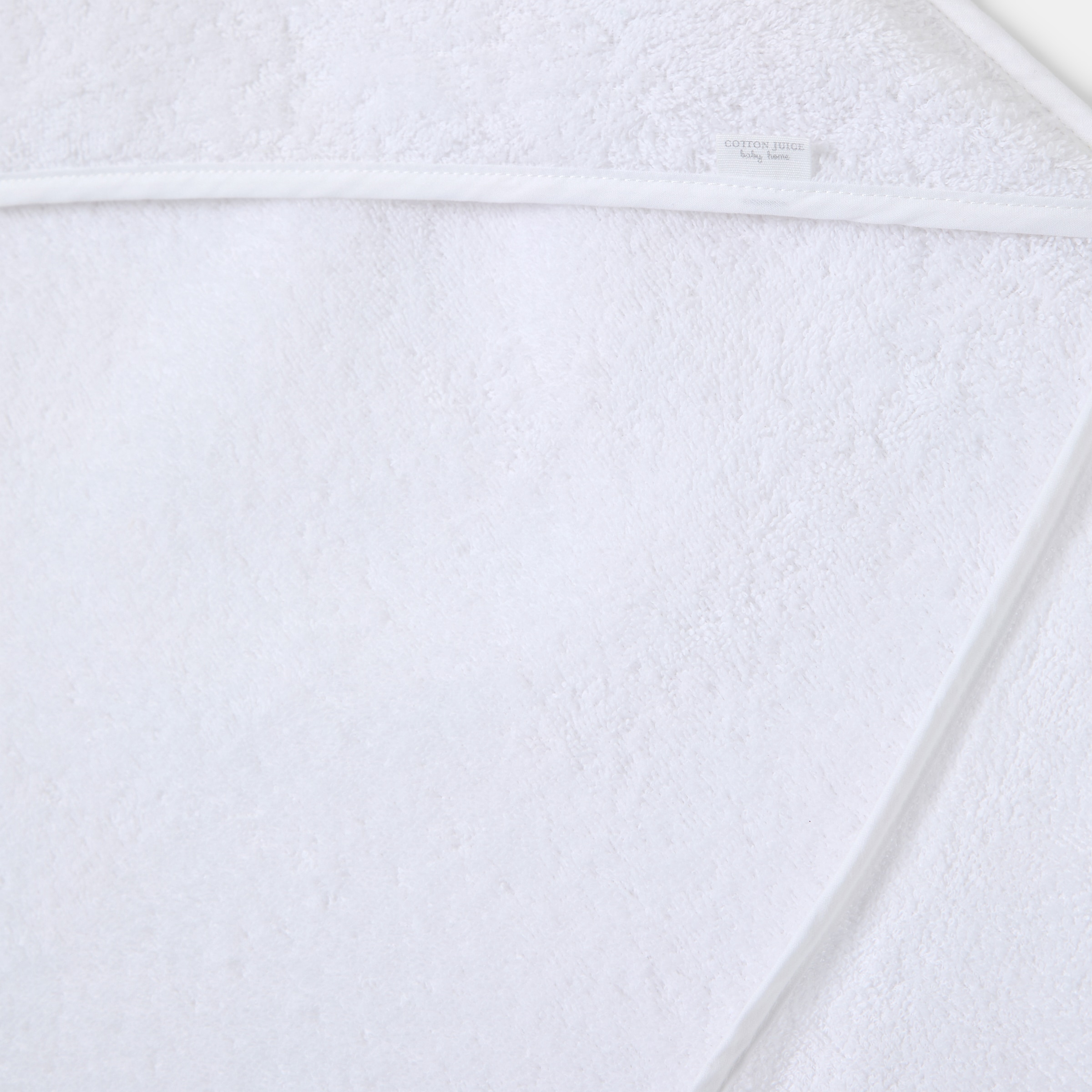 Imagen 3 de Capa baño Cotton Juice Baby Home básica lisa - Blanco Blanco