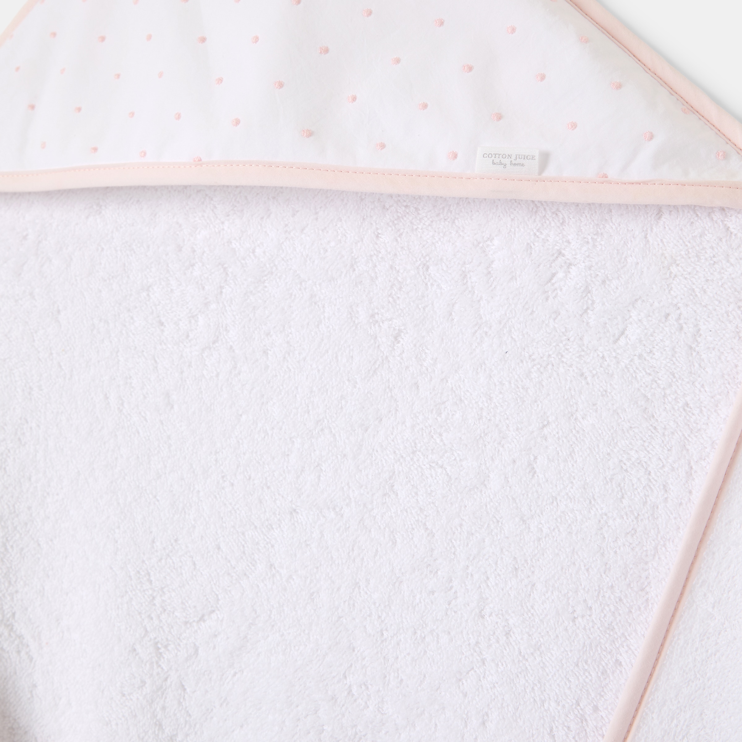 Imagen 3 de Capa baño Cotton Juice Baby Home capucha bodoques - Rosa claro Rosa claro