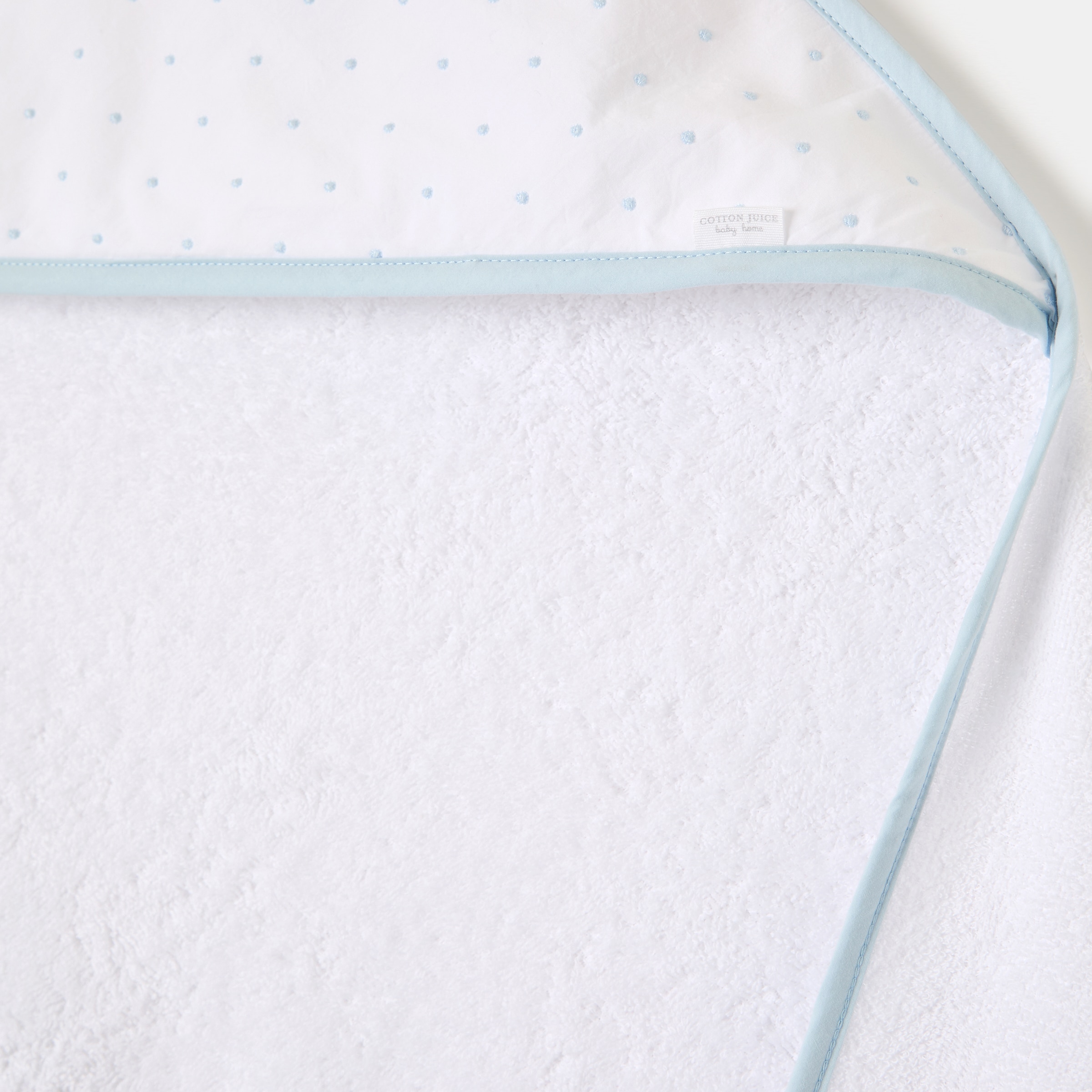 Imagen 3 de Capa baño Cotton Juice Baby Home capucha bodoques - Azul celeste Azul celeste