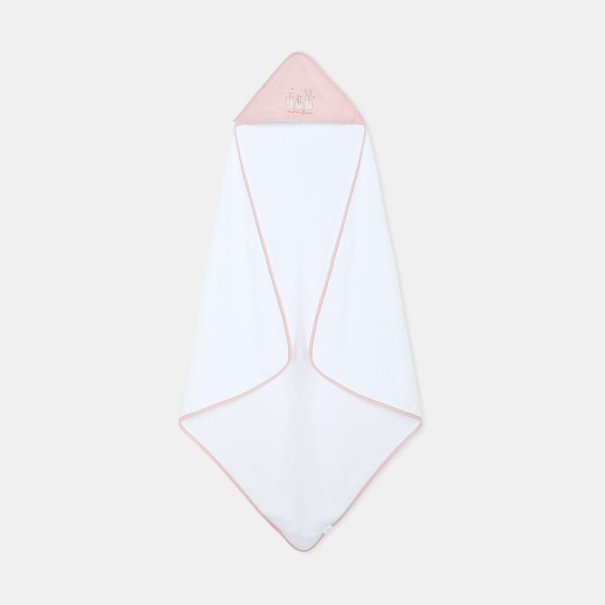 Capa de Banho Amore com Bordado Coelhinho Rosa velho-2