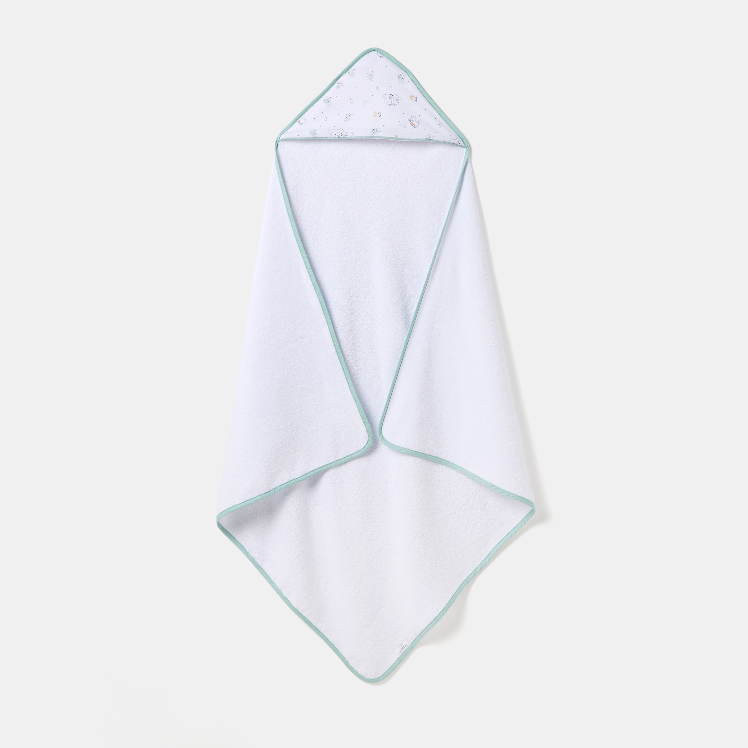 Capa de Banho Cotton Juice Baby Home Coleção Sésamo estampado ratinhos jardineiros Verde Mint-2