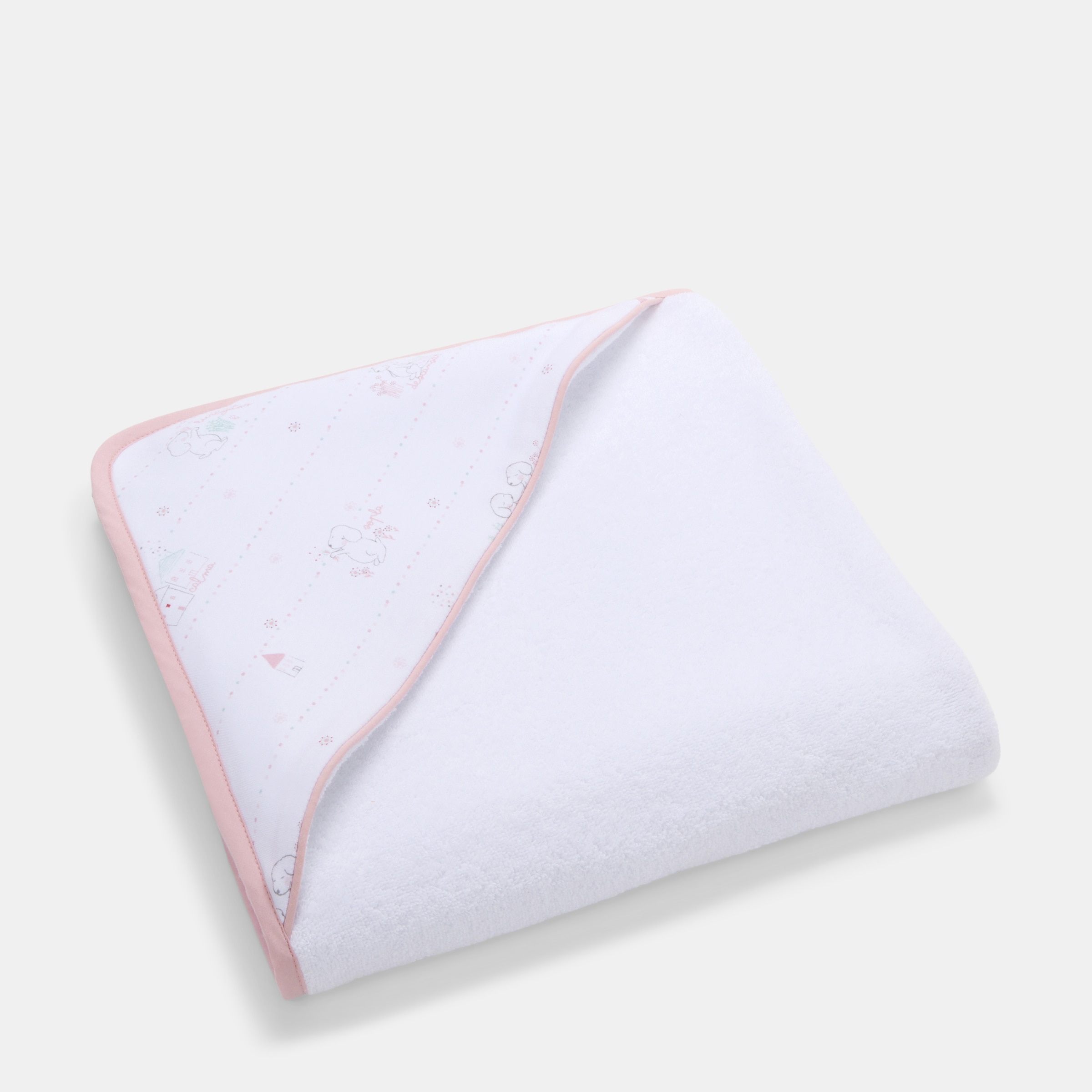 Imagem 0 de Capa de Banho Cotton Juice Baby Home Coleção Sésamo estampado cãezinhos