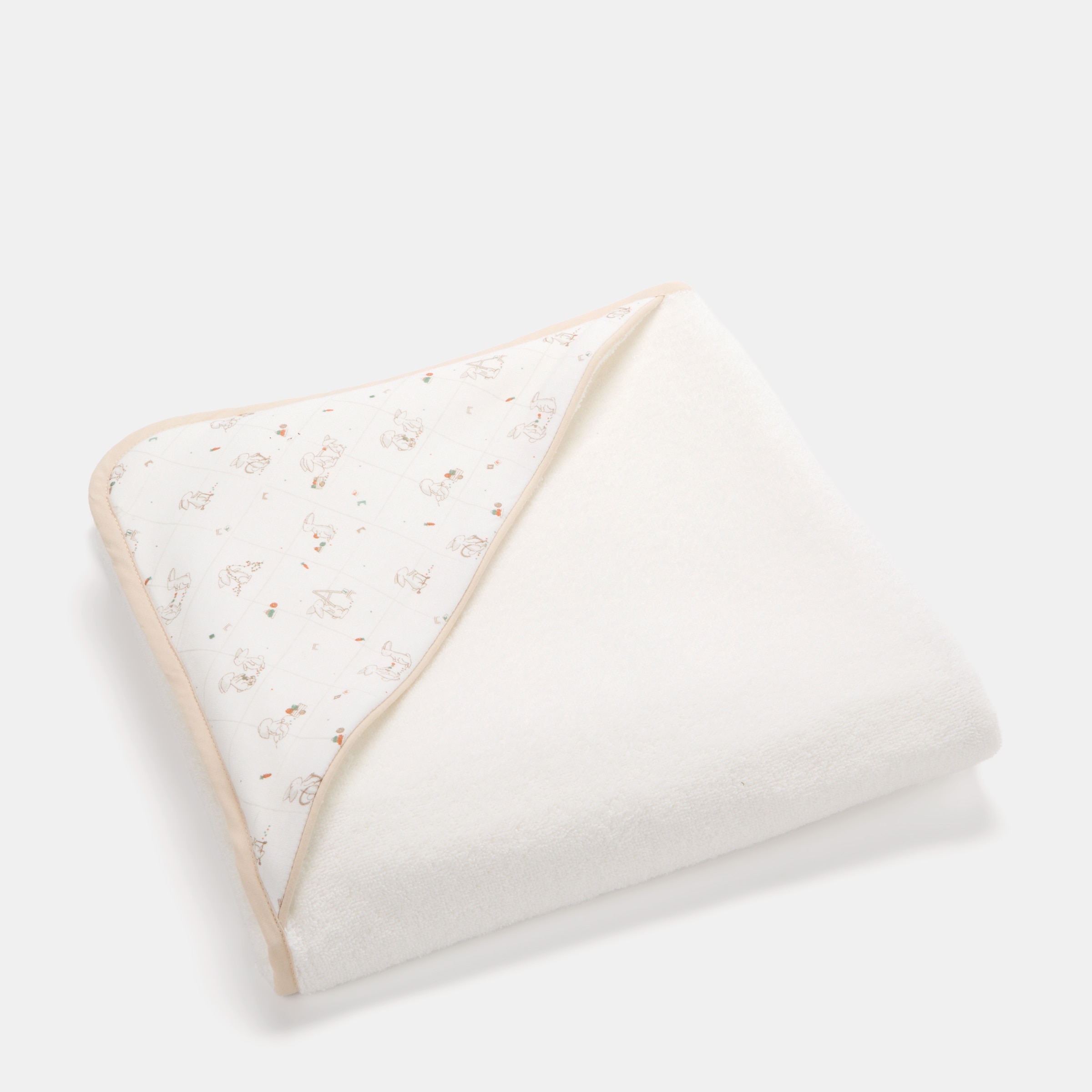 Imagem 0 de Capa de Banho Cotton Juice Baby Home Coleção Sésamo estampado coelhos