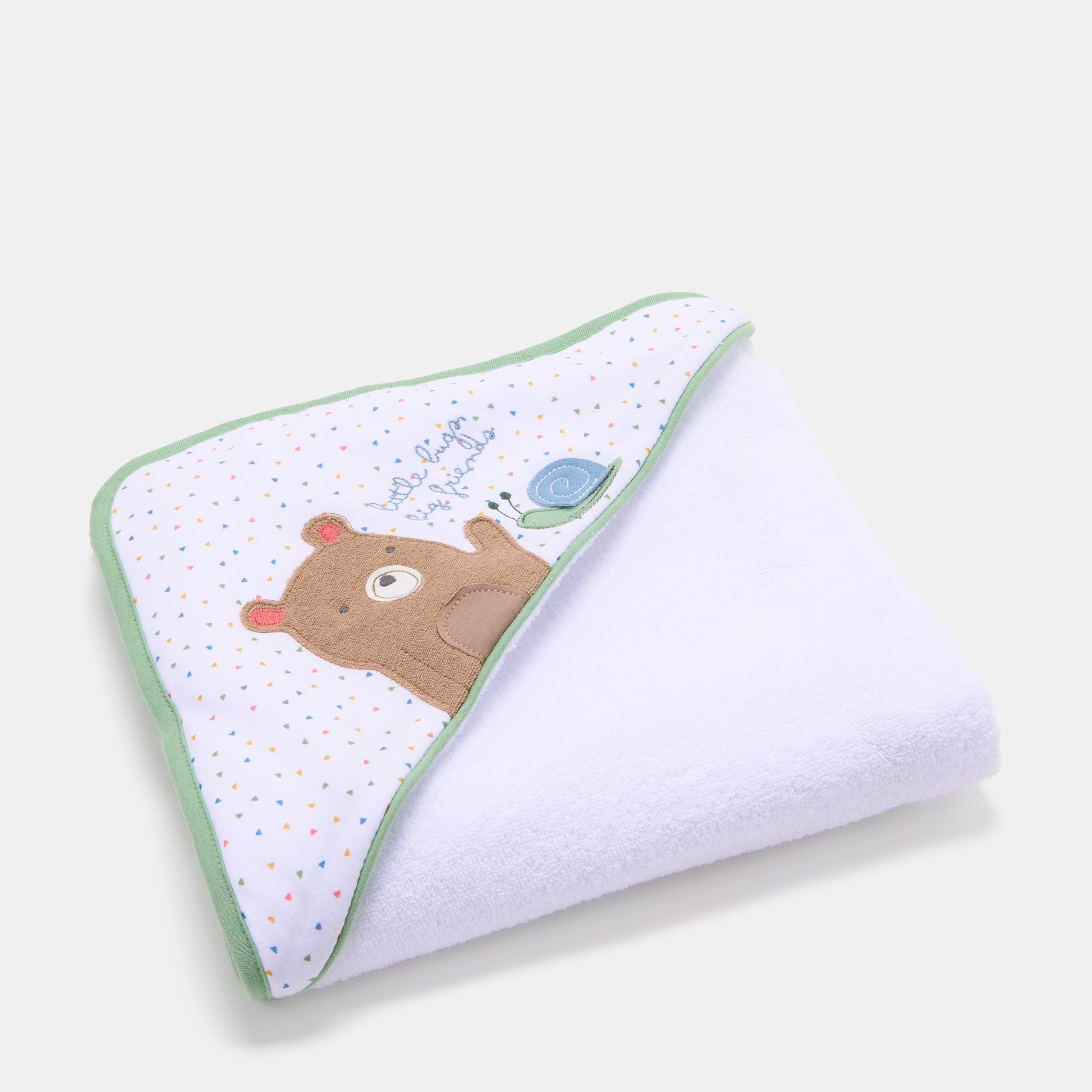 Imagem 0 de Toalha de banho Bbest, coleção Little Bugs urso 80 x 80 cm