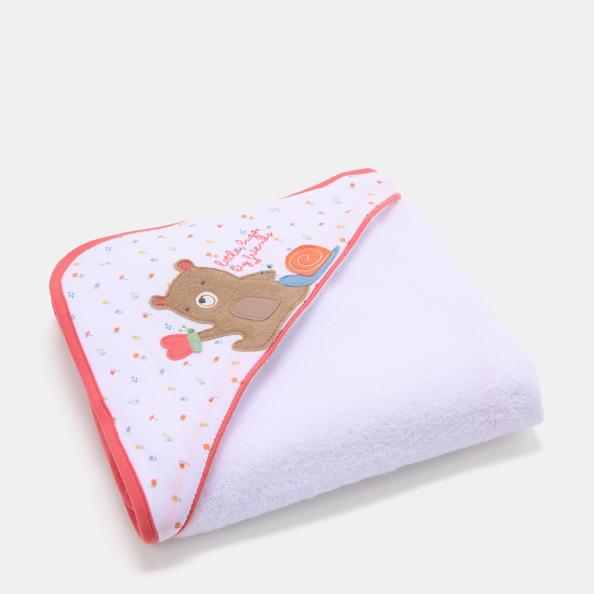 Imagem 0 de Toalha de banho Bbest, coleção Little Bugs caracol 80 x 80 cm