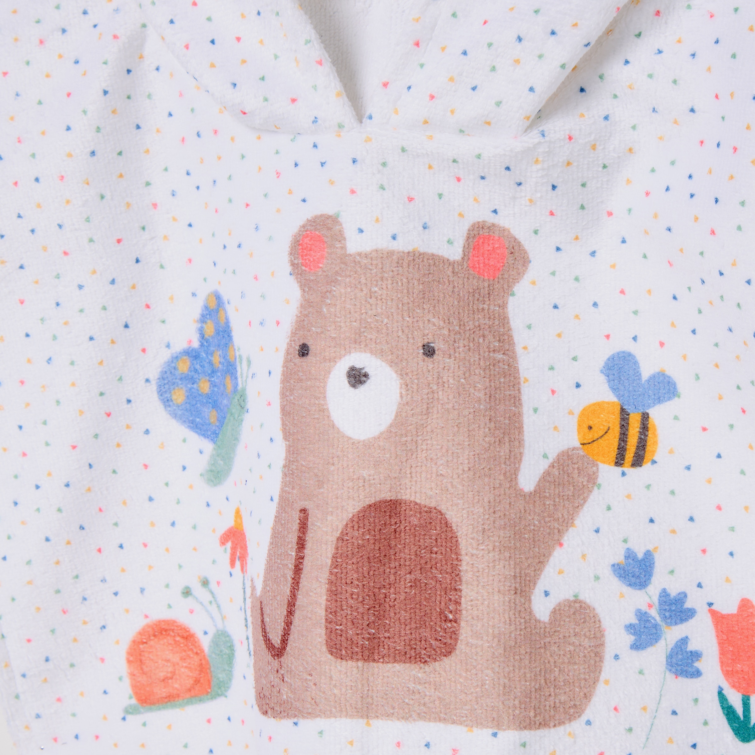 Poncho fantasia Bbest Little Bugs estampado Multicolor-3