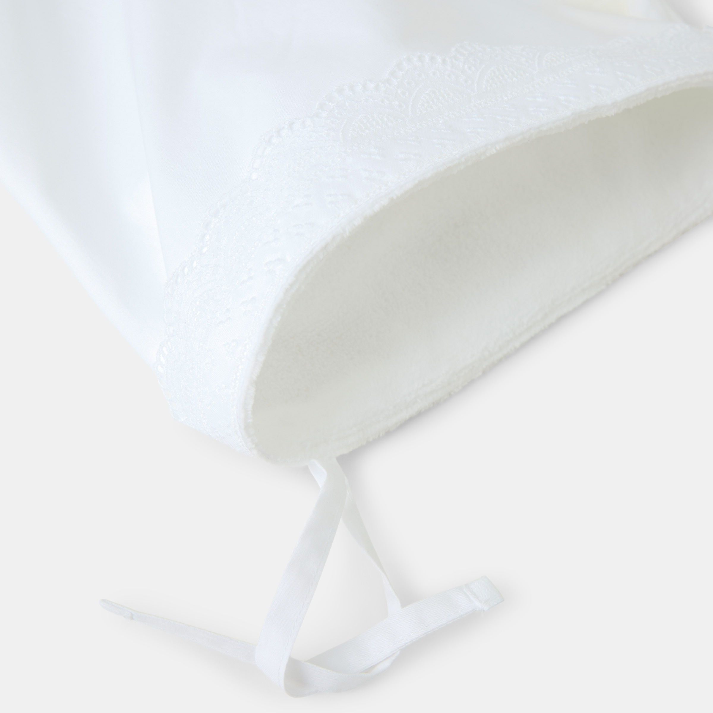 Organizador de Berço Newborn com Tira Bordada Branco-3