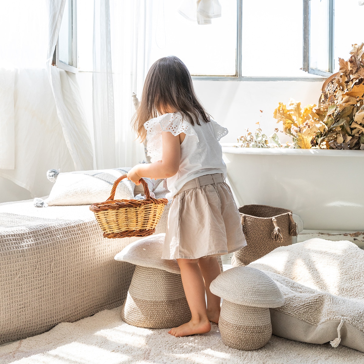 Cesta infantil Mama Mushroom Lorena Canals - Natural Natural-3