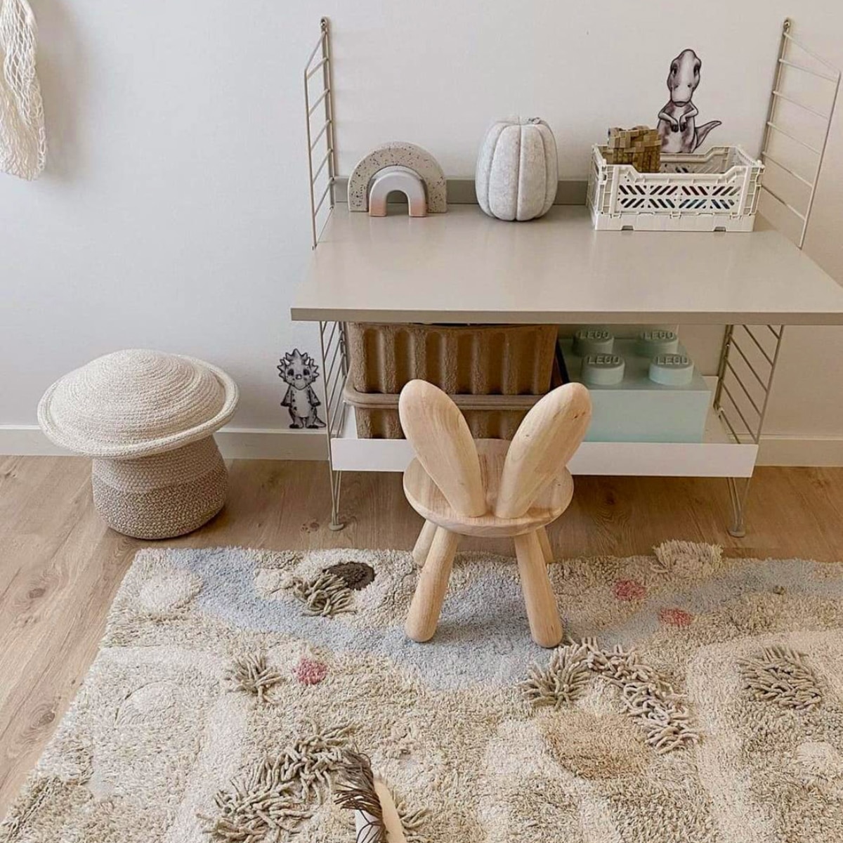Cesta infantil Mama Mushroom Lorena Canals - Natural Natural-5