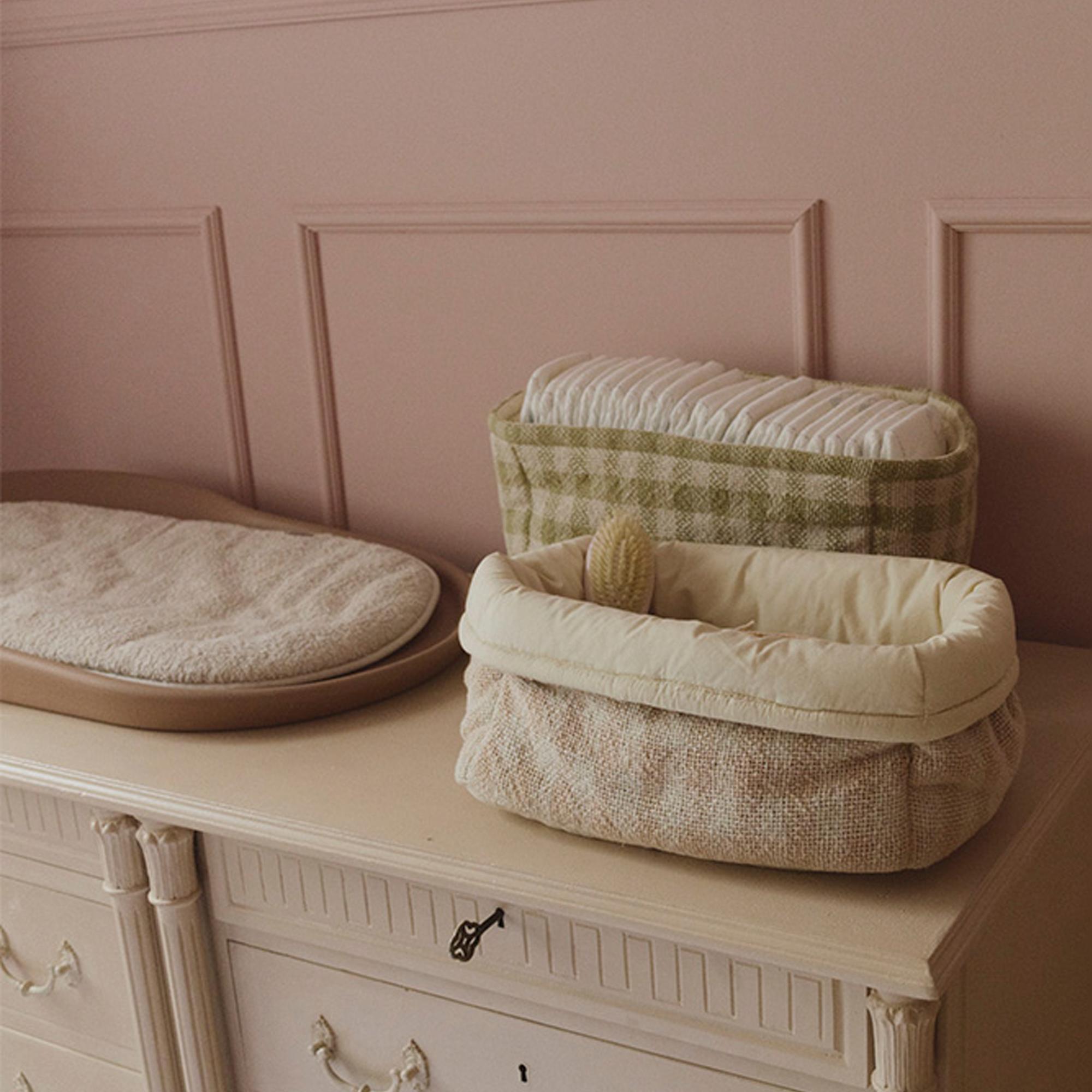 Cesta acolchada infantil Lorena Canals - Rosa Rosa-4