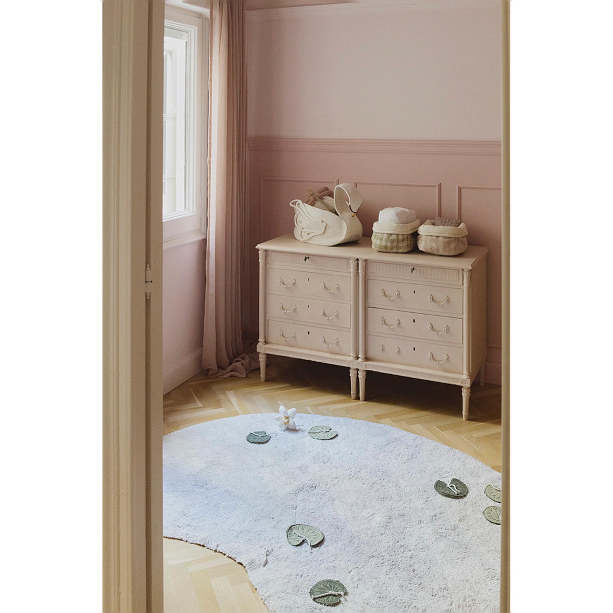 Cesta acolchada infantil Lorena Canals - Rosa Rosa-5