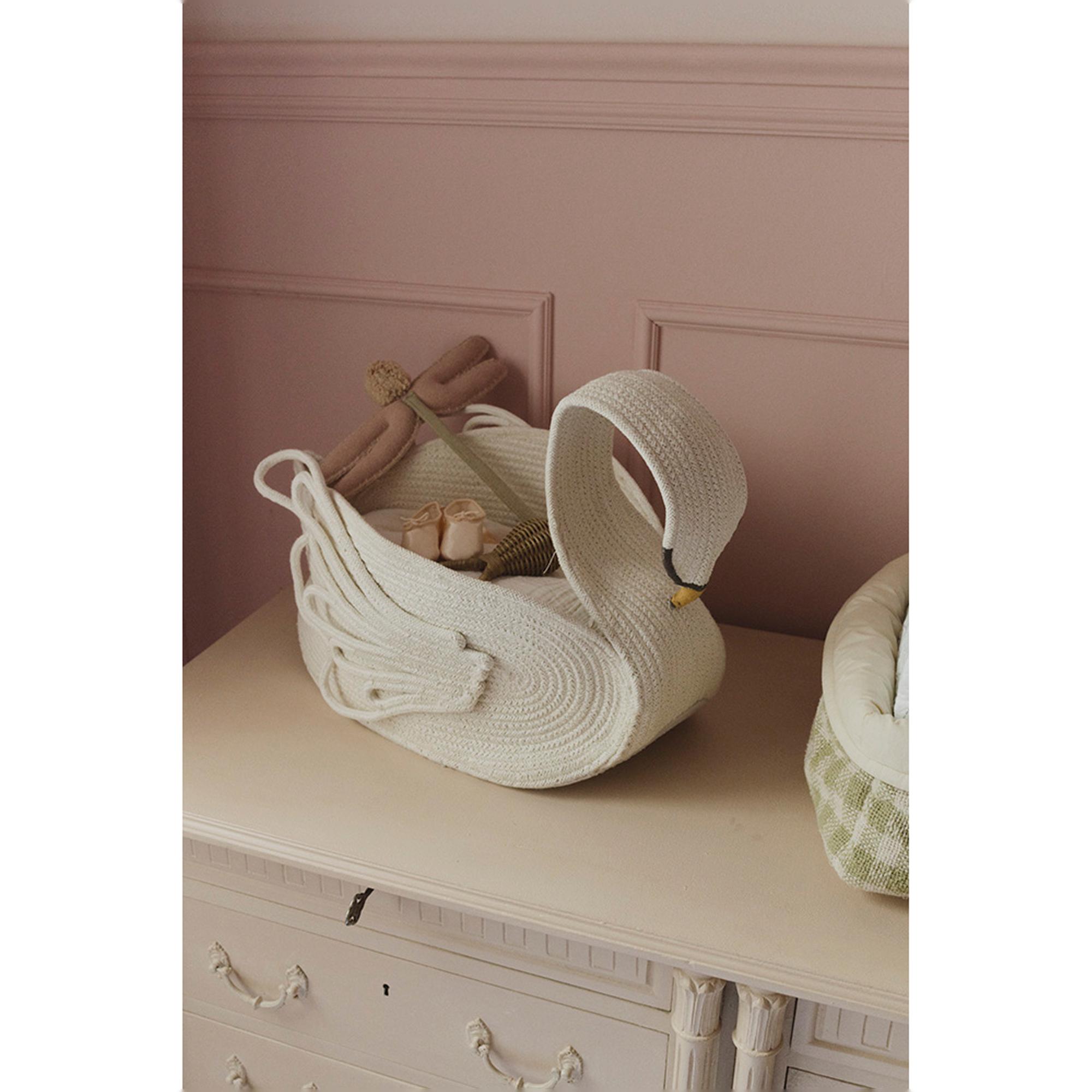 Cesta infantil Lorena Canals Cisne - Blanco Blanco-8
