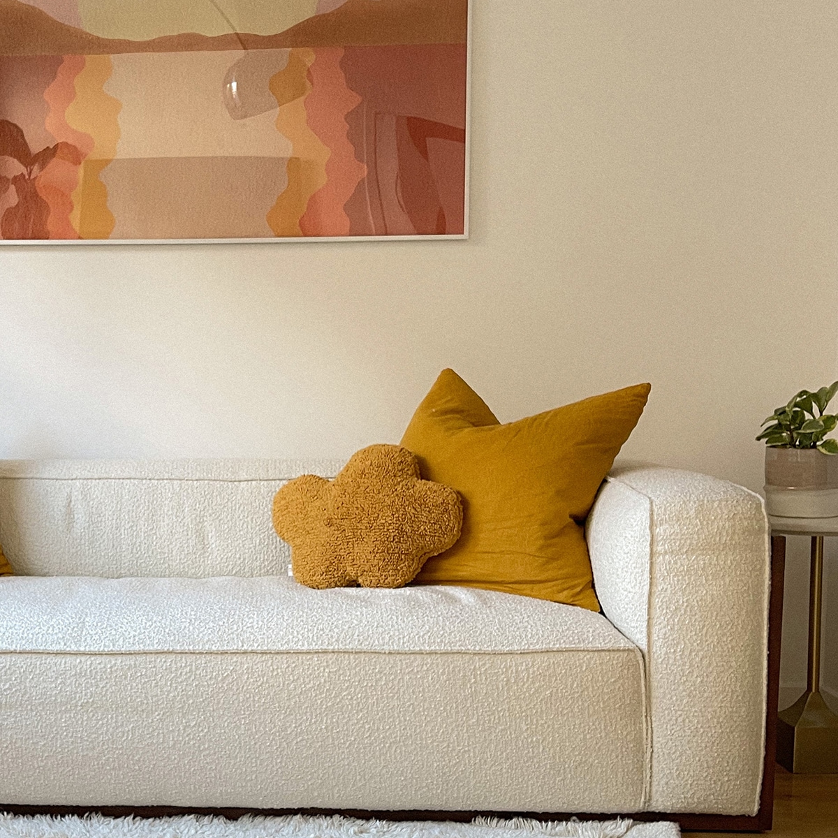 Cojín infantil Cloud Lorena Canals Amarillo-2