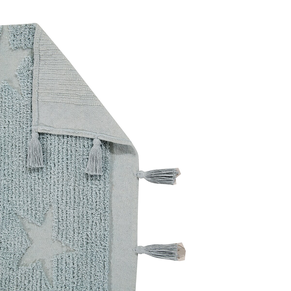 Alfombra lavable de algodón Hippy Stars Lorena Canals Celeste-5