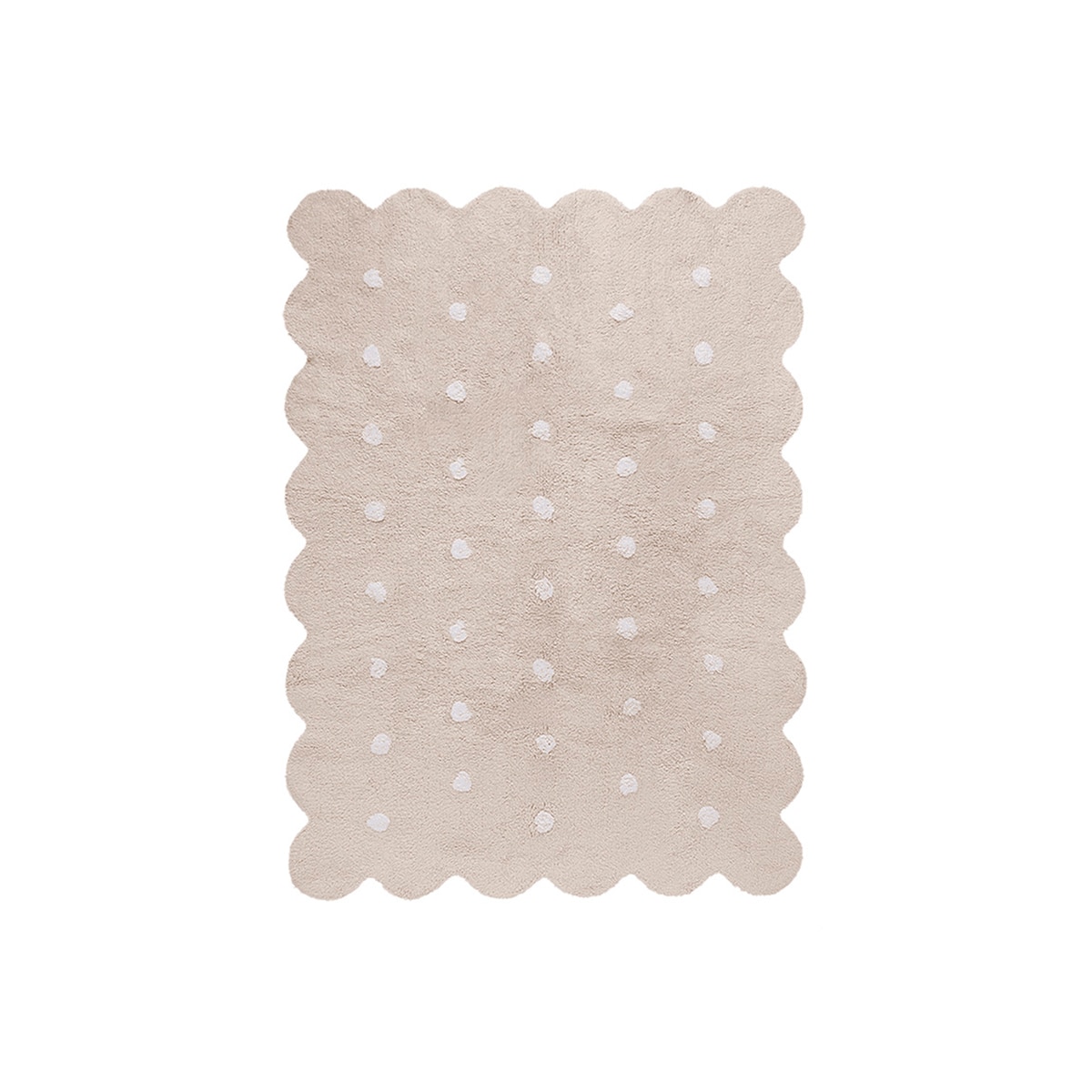 Alfombra lavable de algodón Biscuit Lorena Canals - Beige Beige-1