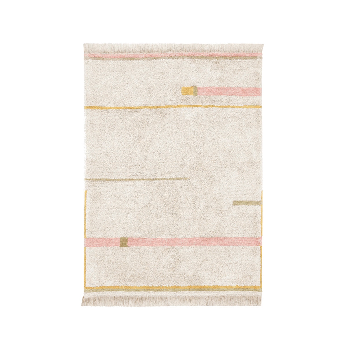 Alfombra Lorena Canals lavable de algodón Lanes Rosa-1