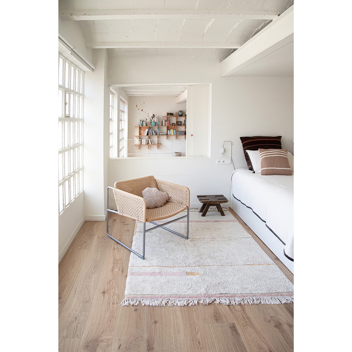 Alfombra Lorena Canals lavable de algodón Lanes Rosa-2