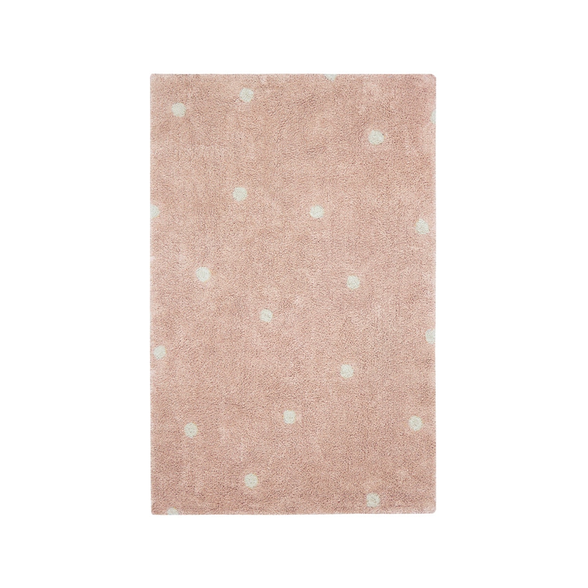 Alfombra Lorena Canals lavable de algodón Mini Dot Rosa Rosa-1