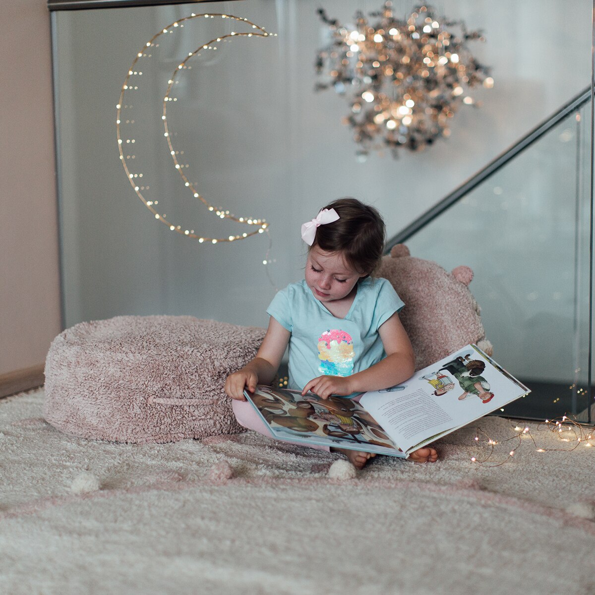 Puff Chill infantil Lorena Canals - Rosa Rosa-5