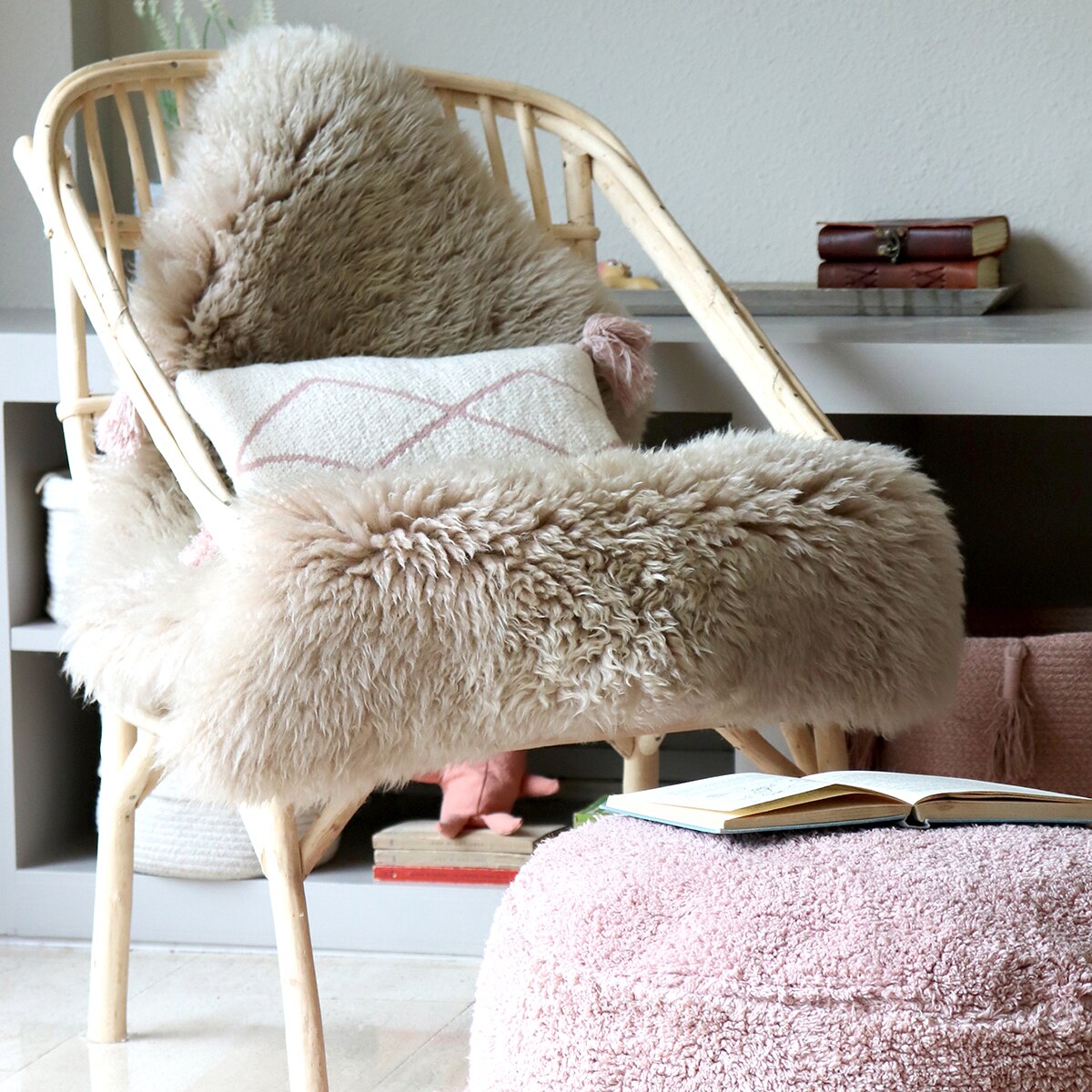 Puff Chill infantil Lorena Canals - Rosa Rosa-6