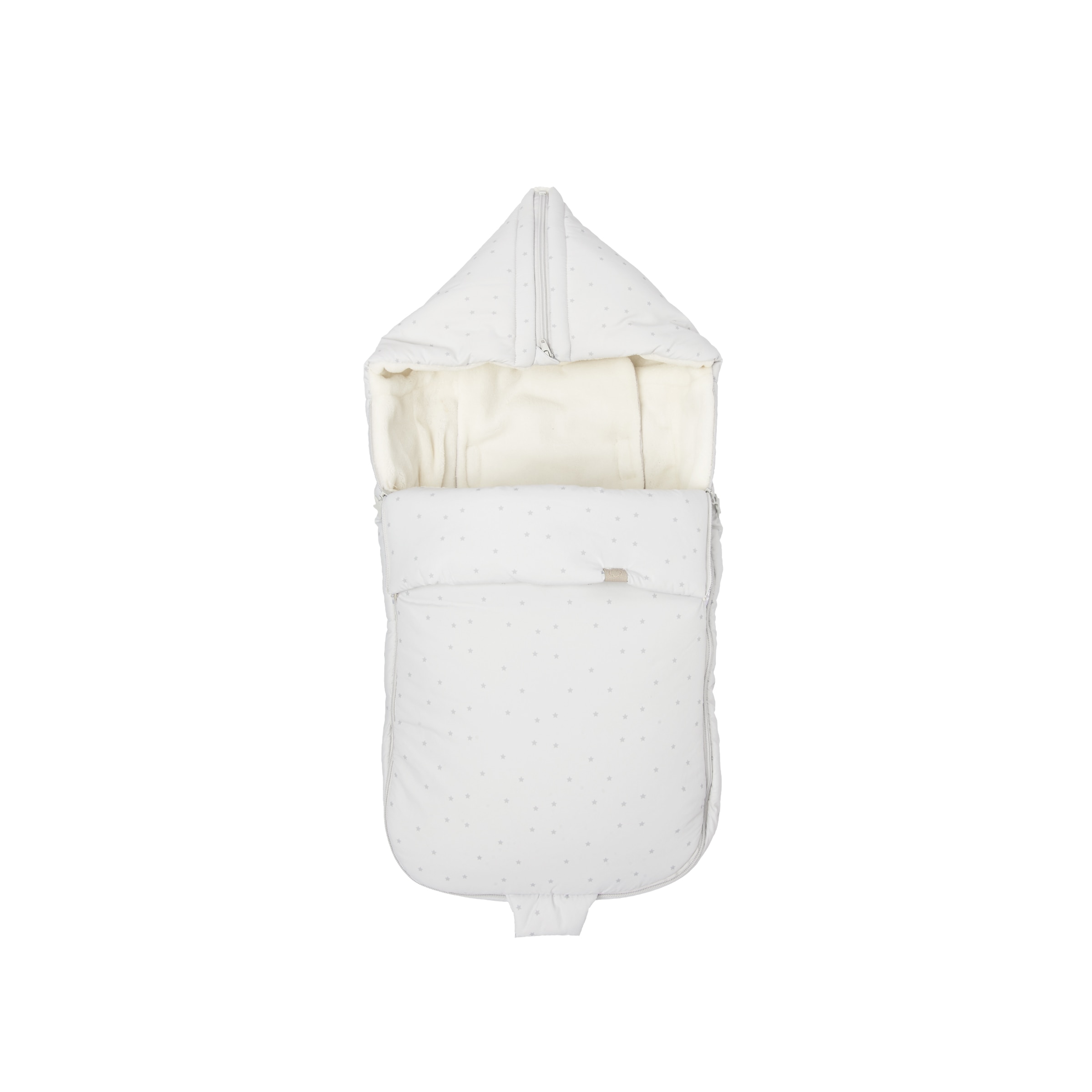 Saco Grupo 0+ Cotton Juice Baby Home 3en1 estrellas - Gris Gris-1