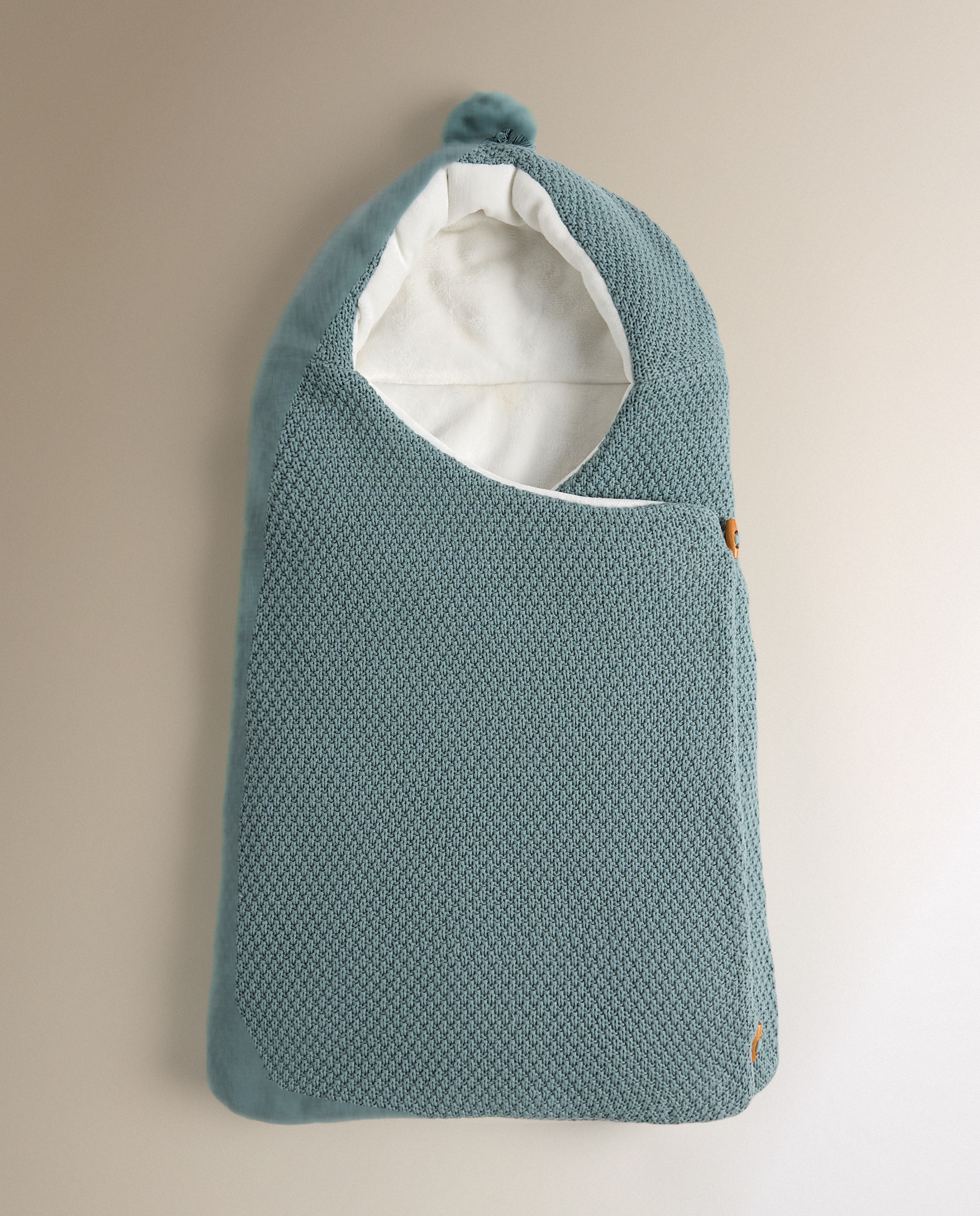 Saco Nana para capazo Cotton Juice Baby Home Básico Tricot - Verde Verde-3