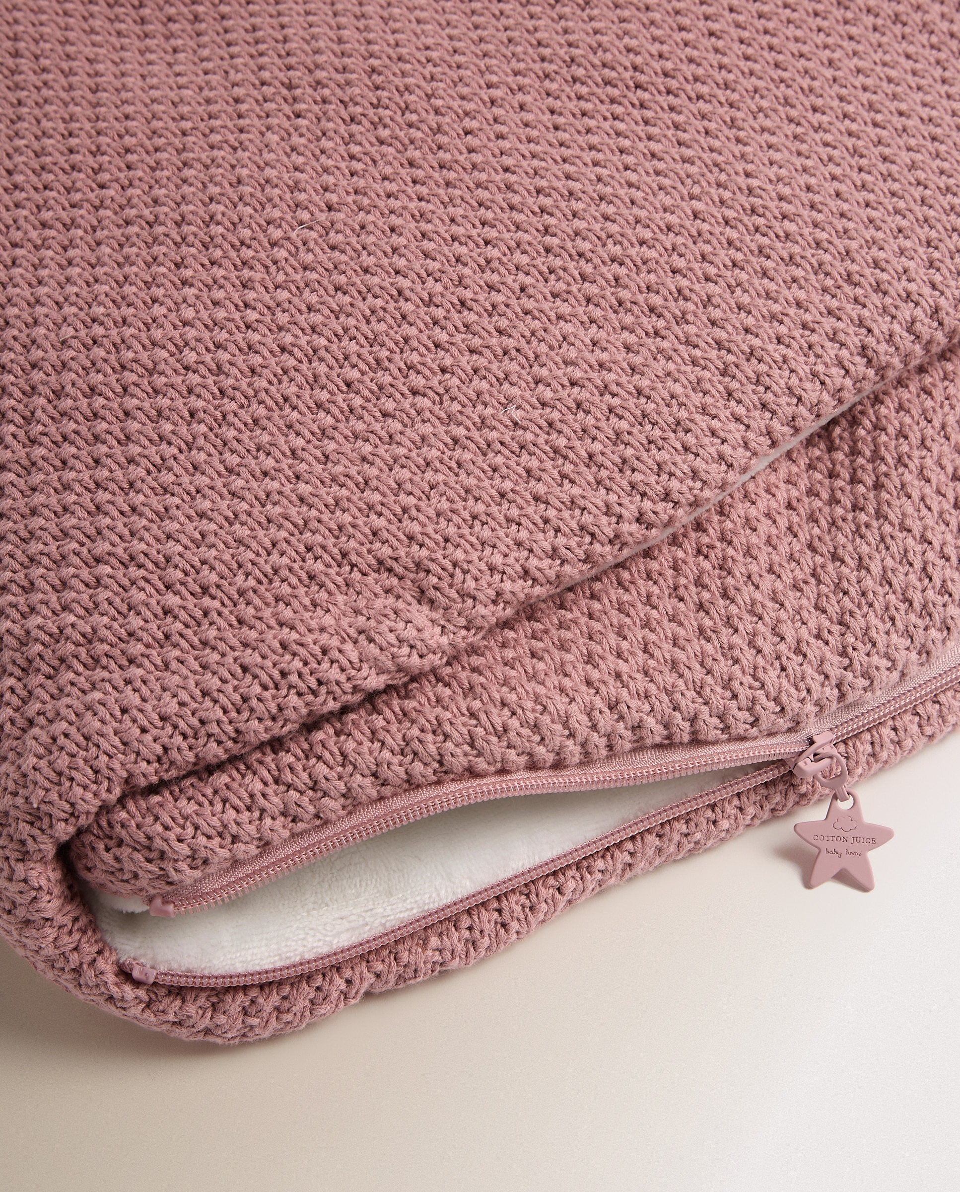 Saco Nana para capazo Cotton Juice Baby Home Básico Tricot - Rosa Rosa-4