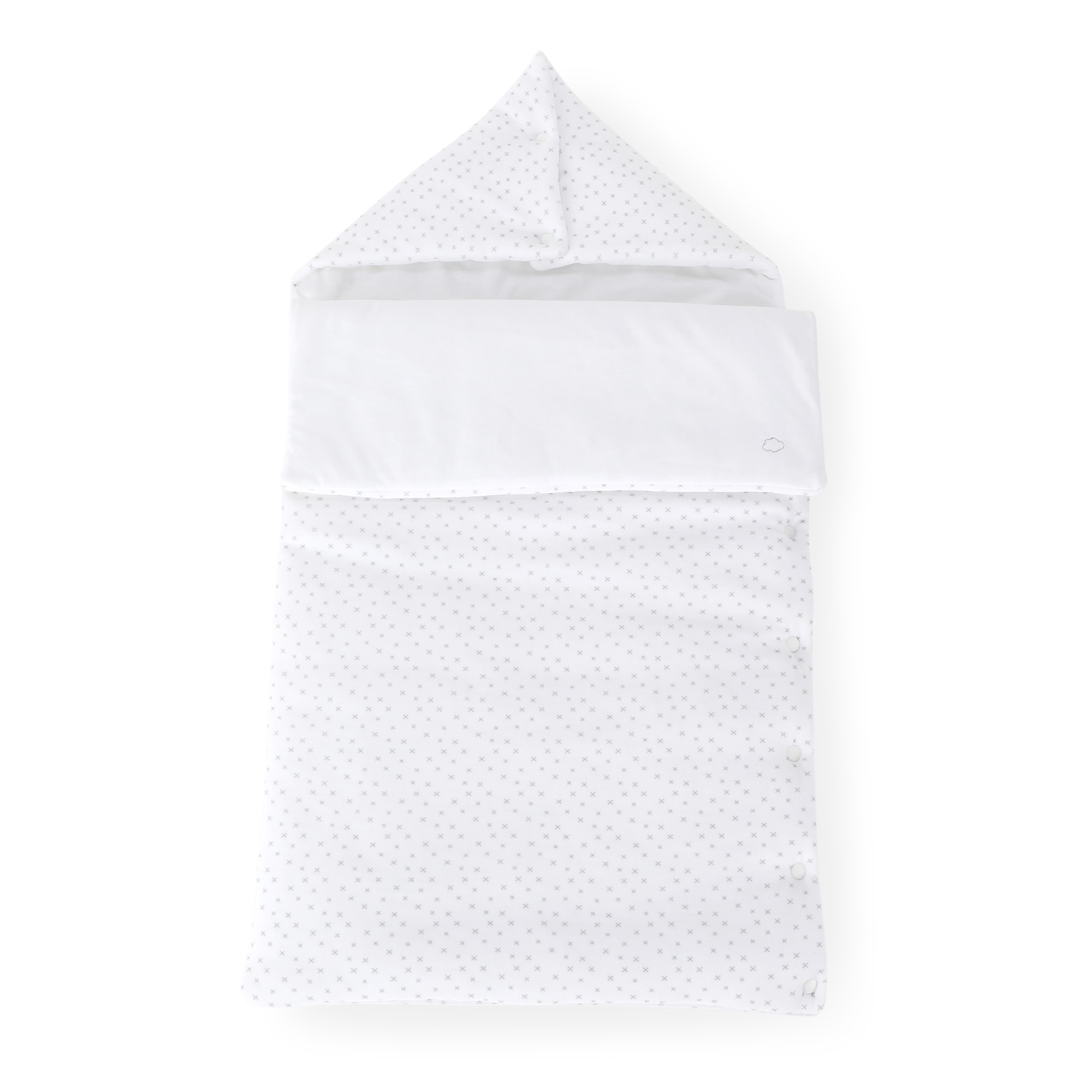 Saco de Dormir New Born Velour para Alcofa Branco-1