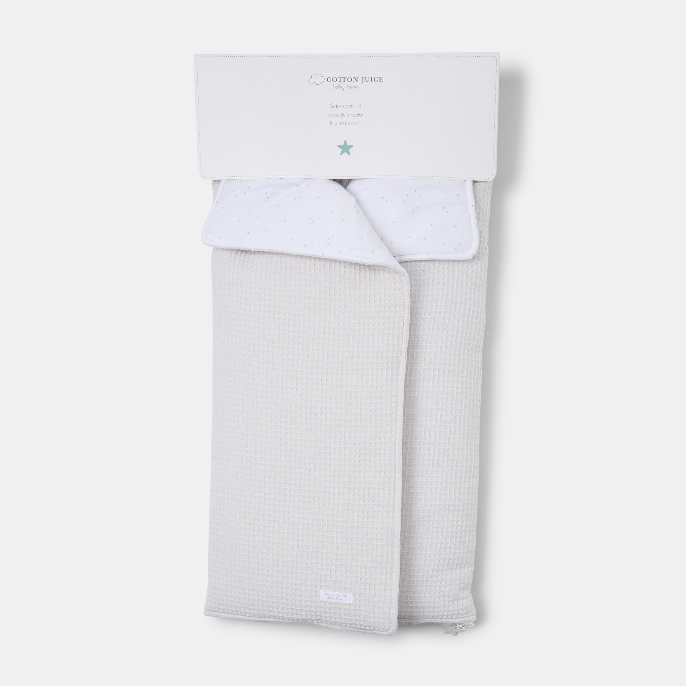Saco Wrap Waffle para Alcofa Cinzento-4