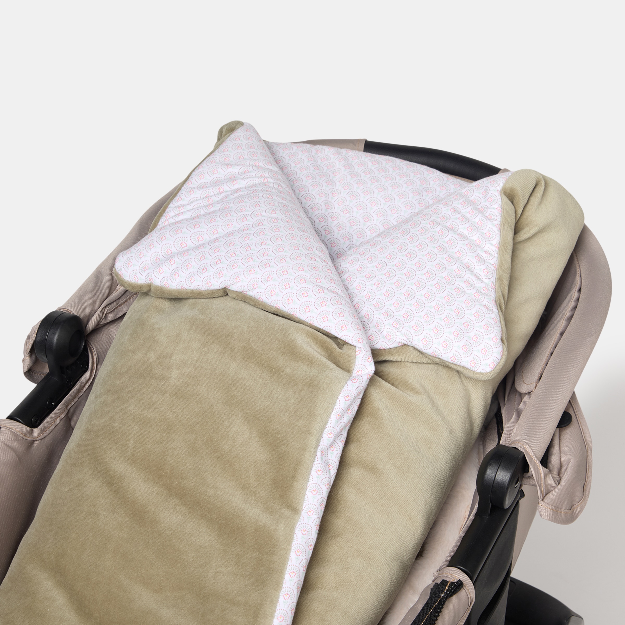 Saco de Carrinho Wrap Velour Verde-escuro-5