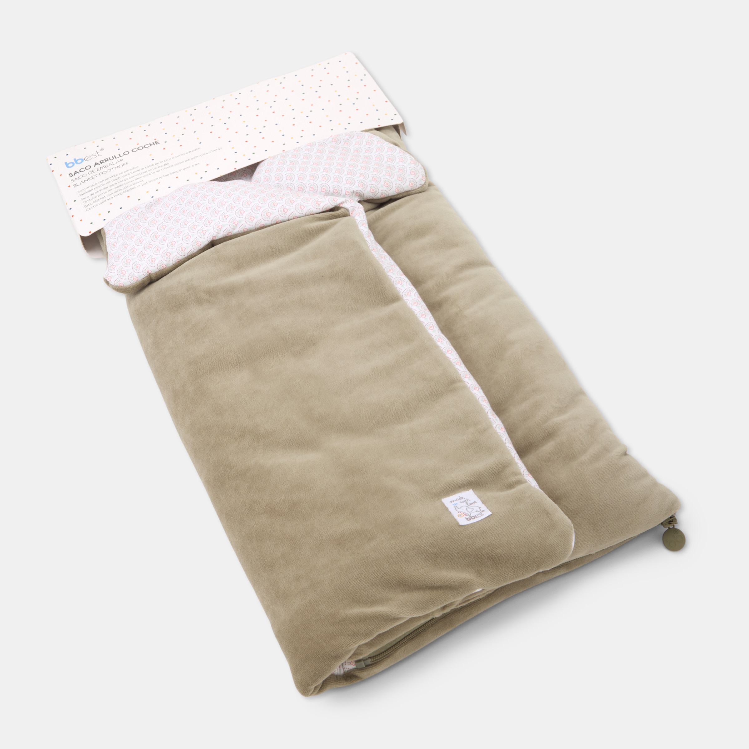 Saco de Carrinho Wrap Velour Verde-escuro-6