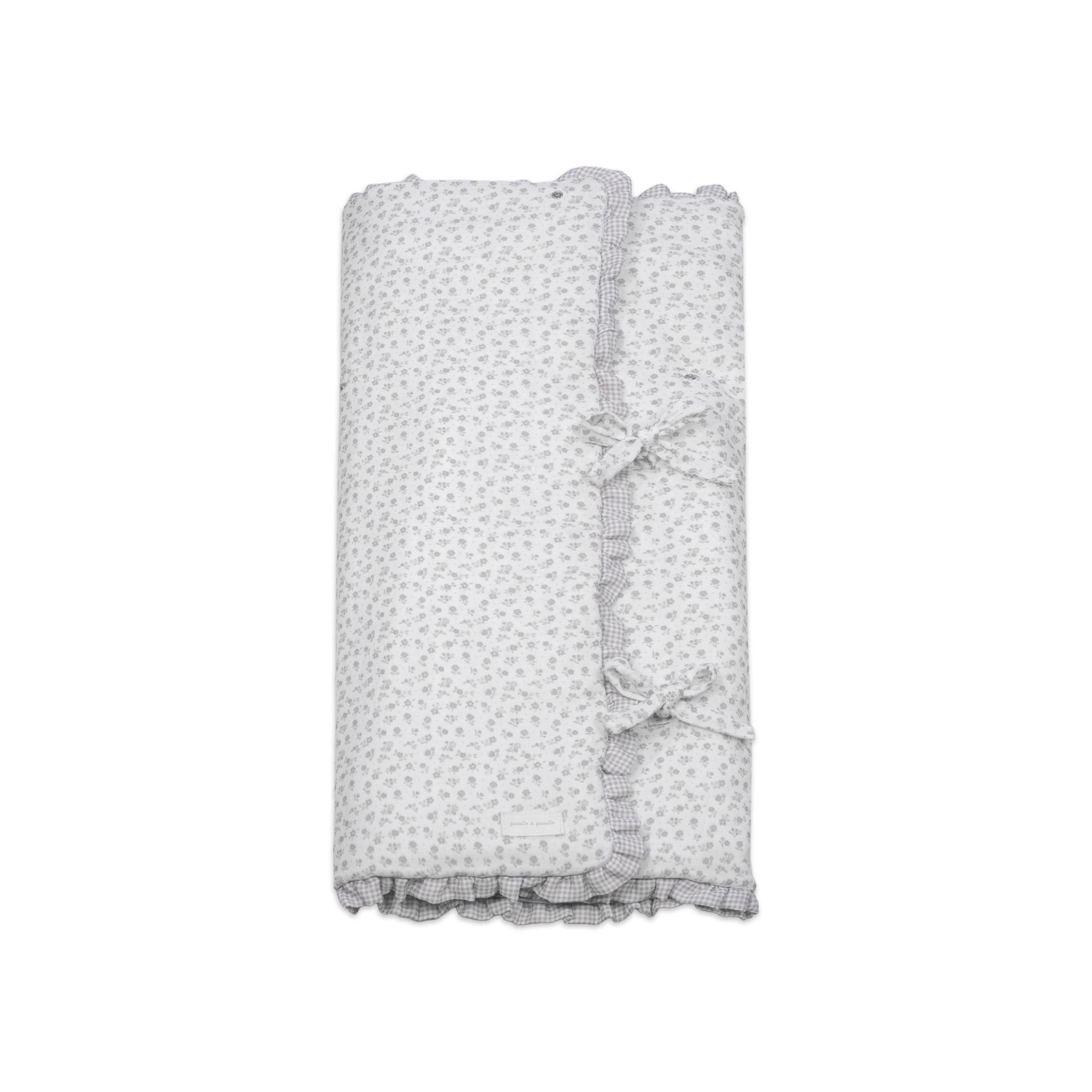 Manta Little Bloom Flor Cinzento TOG 2,5 Cinzento-claro-2