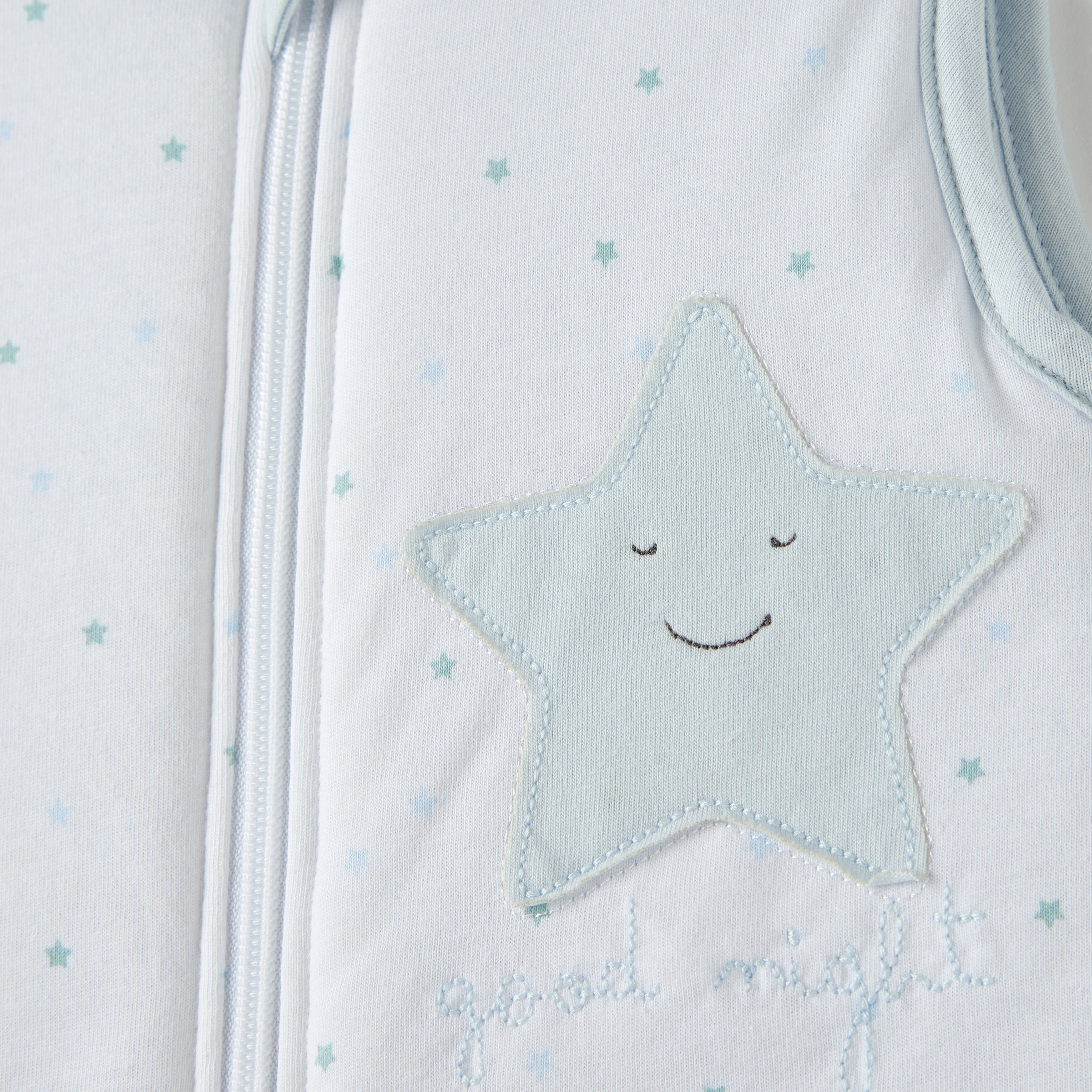 Manta pijama warmy Cotton Juice Baby Home Básico 18-36m estrellas - Azul claro Azul claro-3