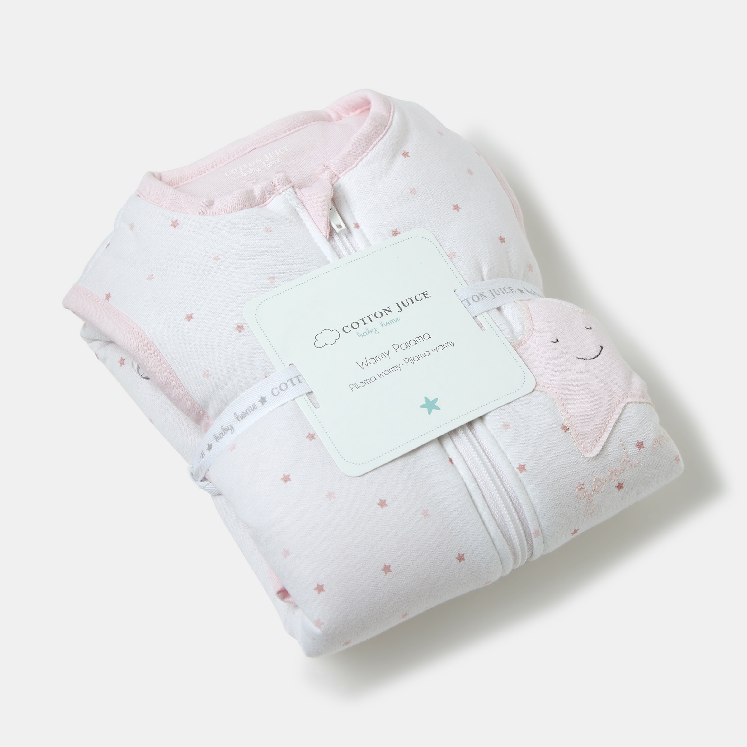 Manta pijama warmy Cotton Juice Baby Home Básico 18-36m estrellas - Rosa Rosa-5