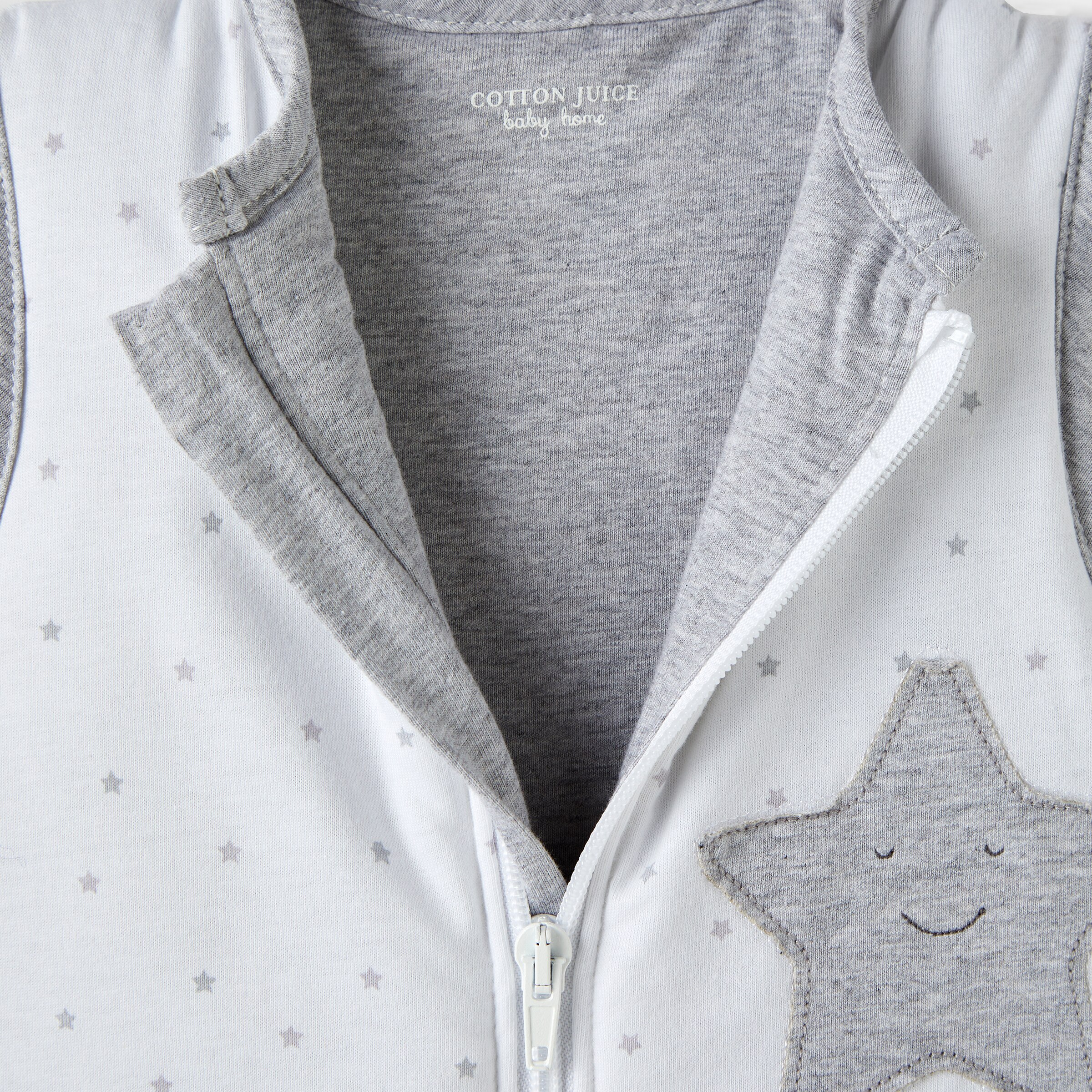 Manta de Pijama Warmy Basic 18-36 m Estrelas Cinzento-4