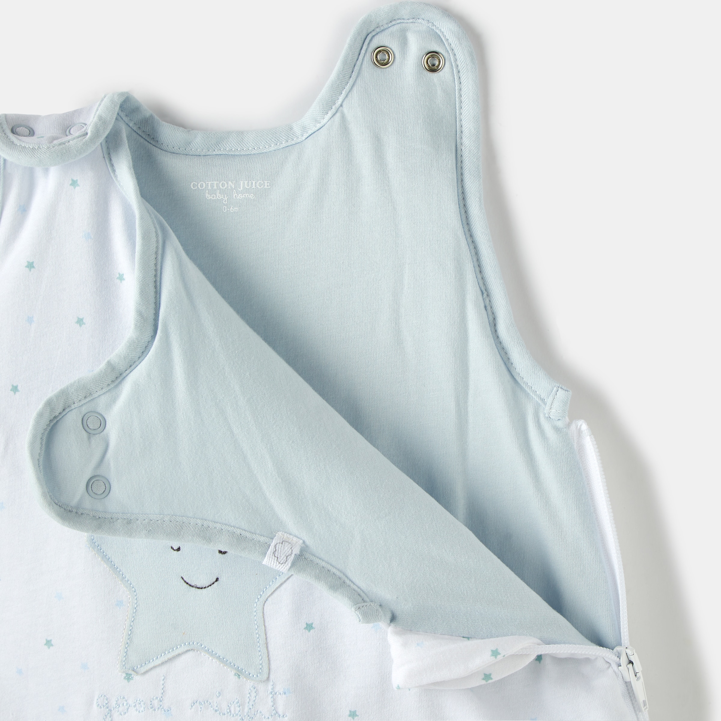 Saco de dormir Cotton Juice Baby Home Básico Tog 2.5 estrellas (disponible en varias medidas) - Azul claro Azul claro-4