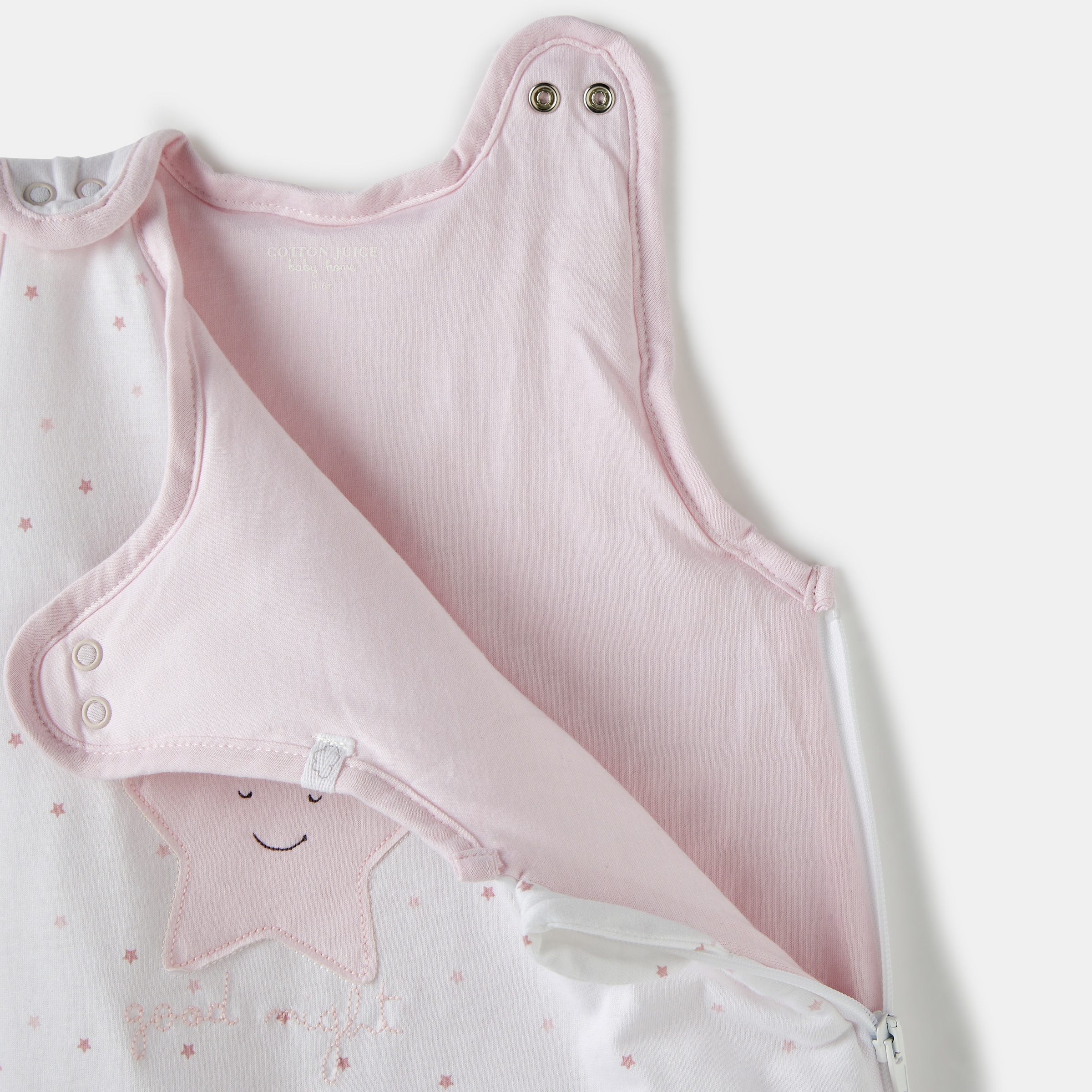 Imagen 4 de Saco de dormir Cotton Juice Baby Home Básico Tog 2.5 estrellas (disponible en varias medidas) - Rosa Rosa