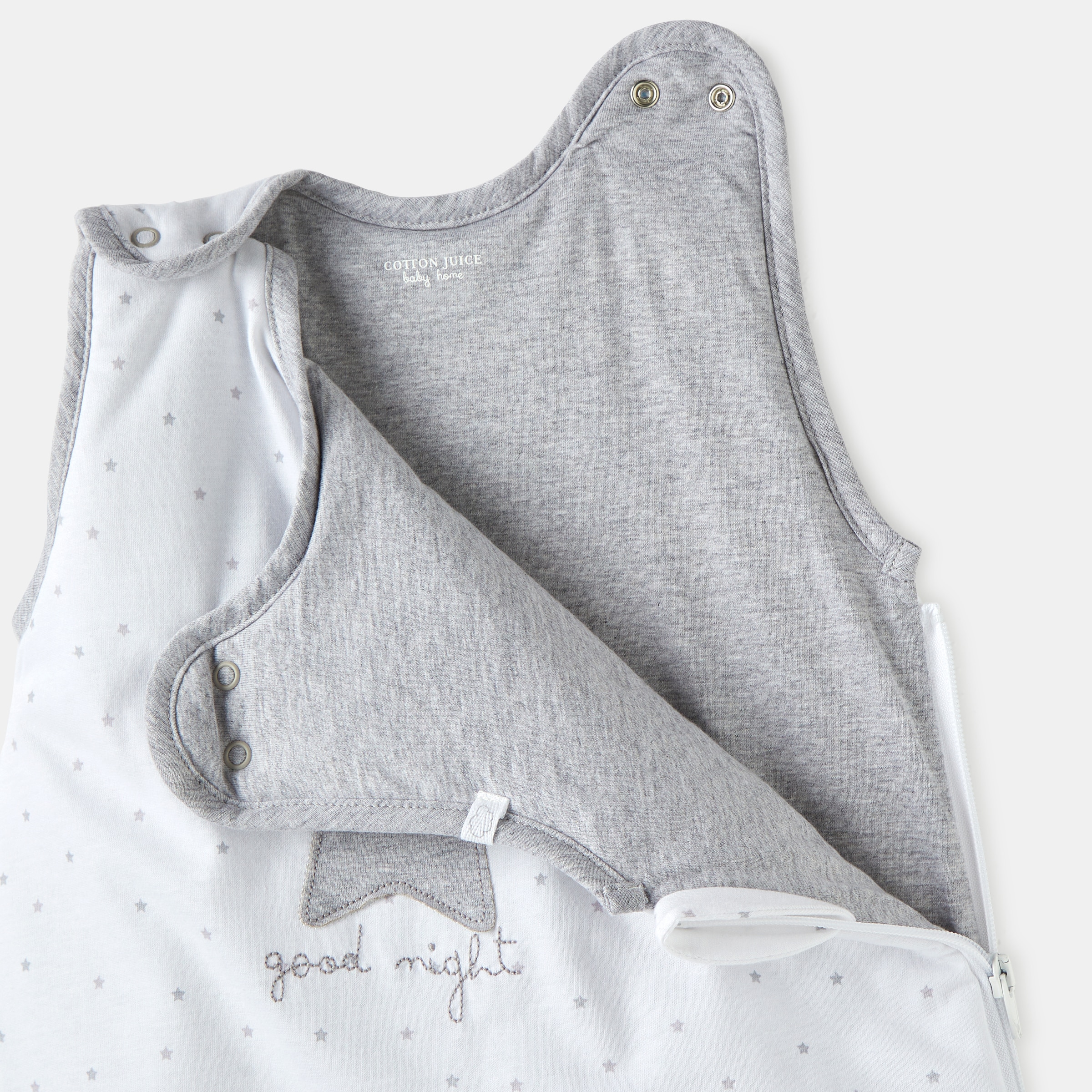 Saco de dormir Cotton Juice Baby Home Básico Tog 2.5 estrellas (disponible en varias medidas) - Gris Gris-4