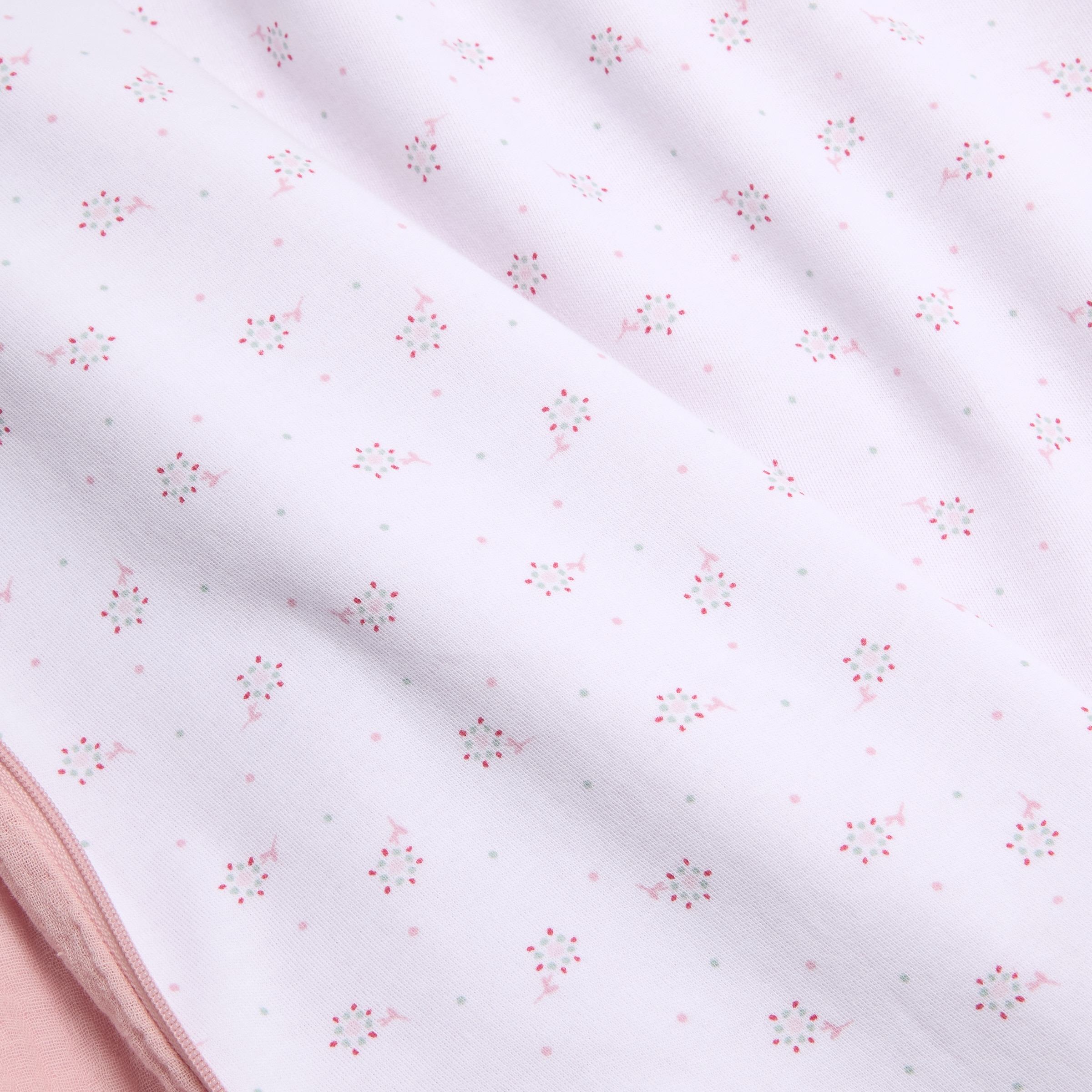 Saco de dormir Cotton Juice Baby Home coleção Sésamo com bordado de cãezinhos em musselina, TOG 1.0 (disponível em vários tamanhos) Rosa antigo-4