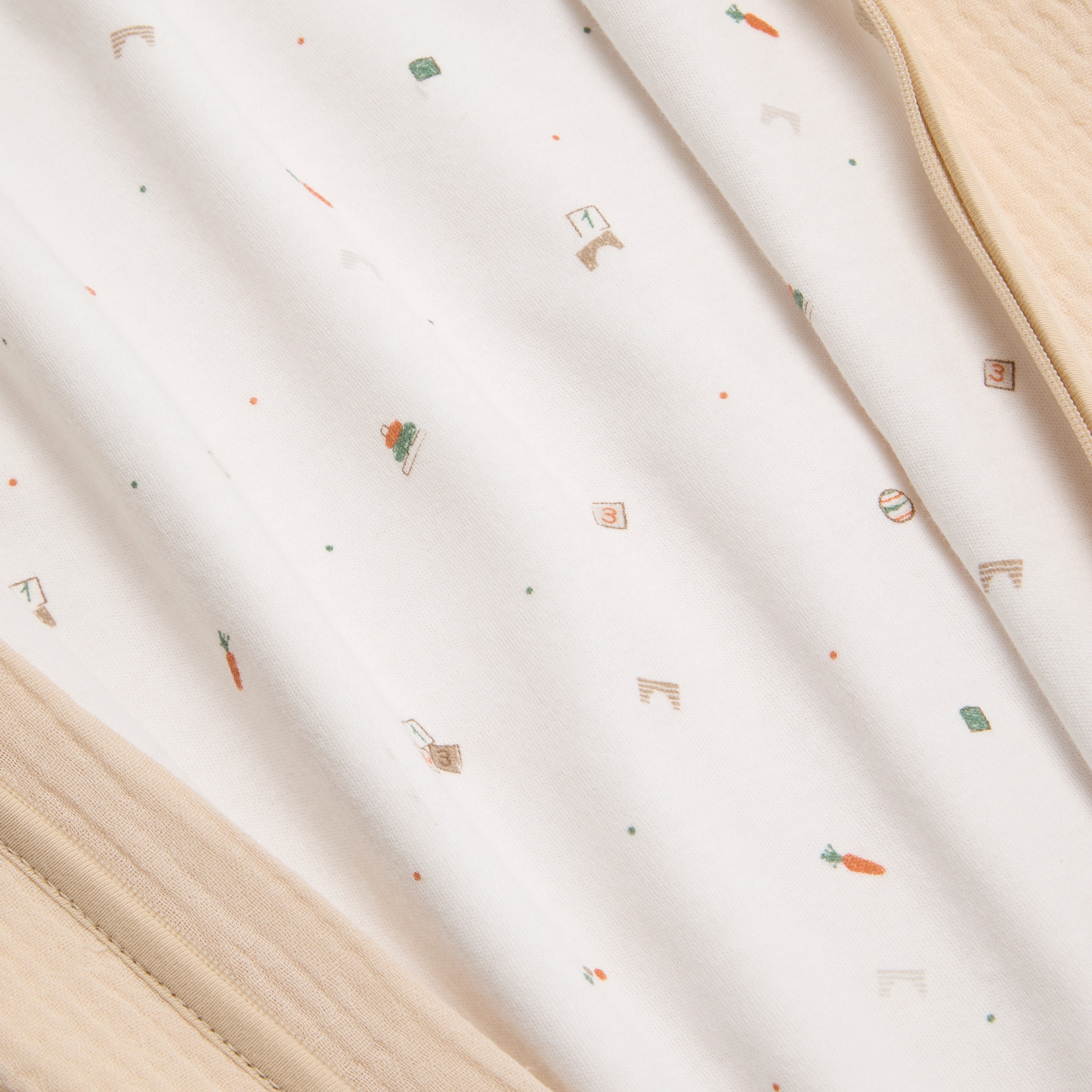 Manta Pijama fresh Cotton Juice Baby Home colección Sésamo, conejitos Tog 1.0 - Natural Natural-4