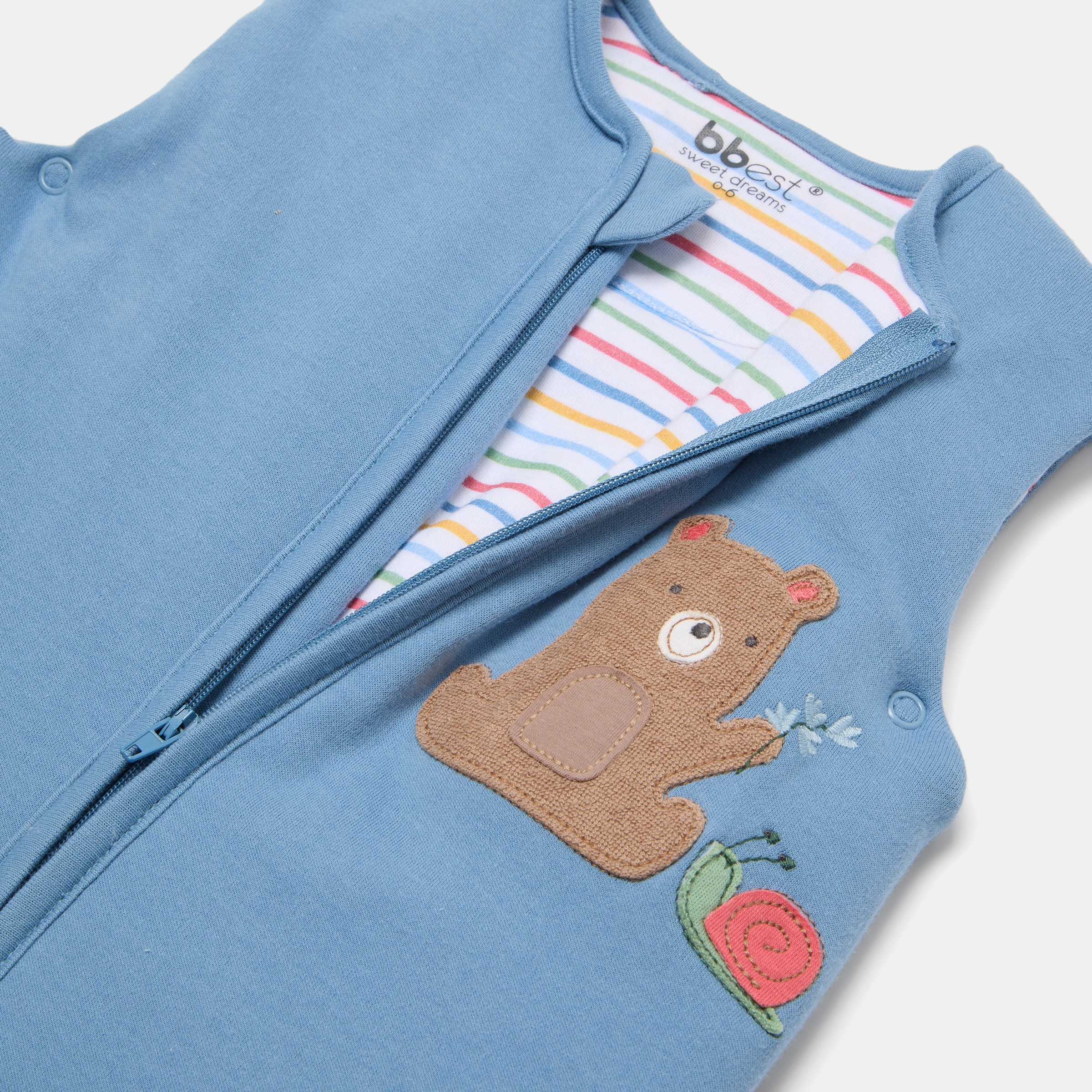 Saco de dormir Bbest da coleção Little Bugs, urso Tog 1.0 (disponível em vários tamanhos) Azul Electric-3